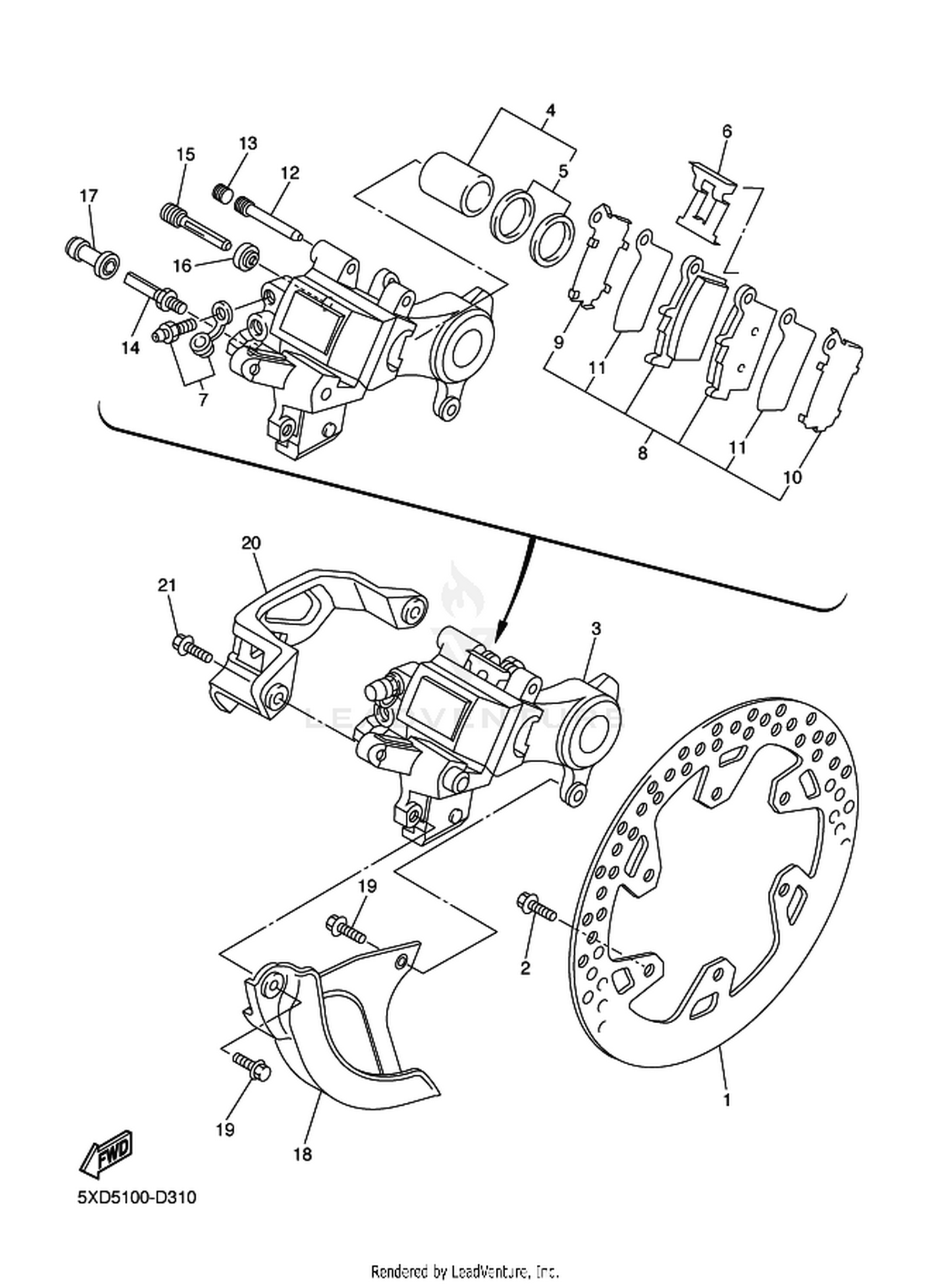 31 REAR BRAKE CALIPER