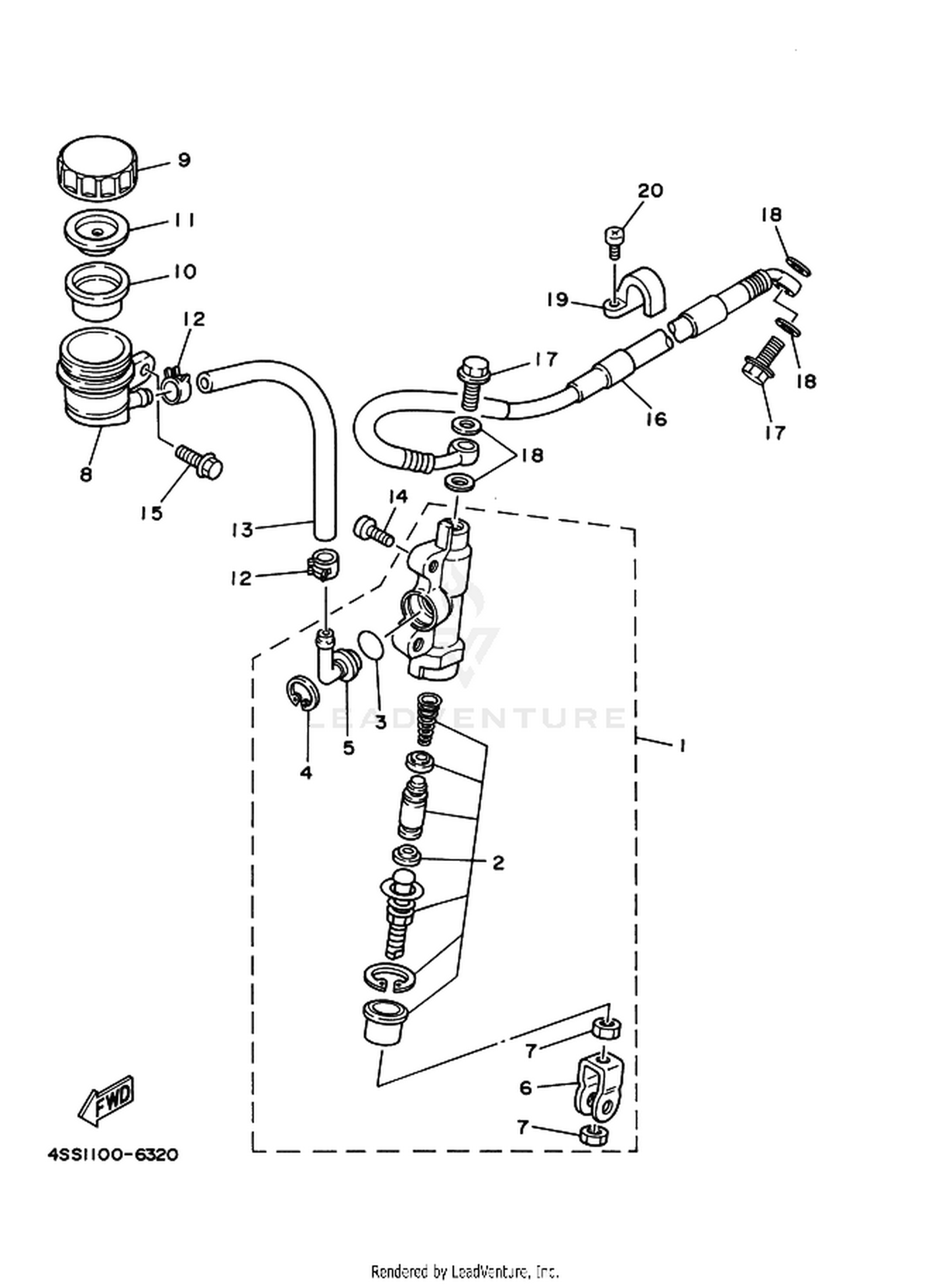 32 REAR MASTER CYLINDER