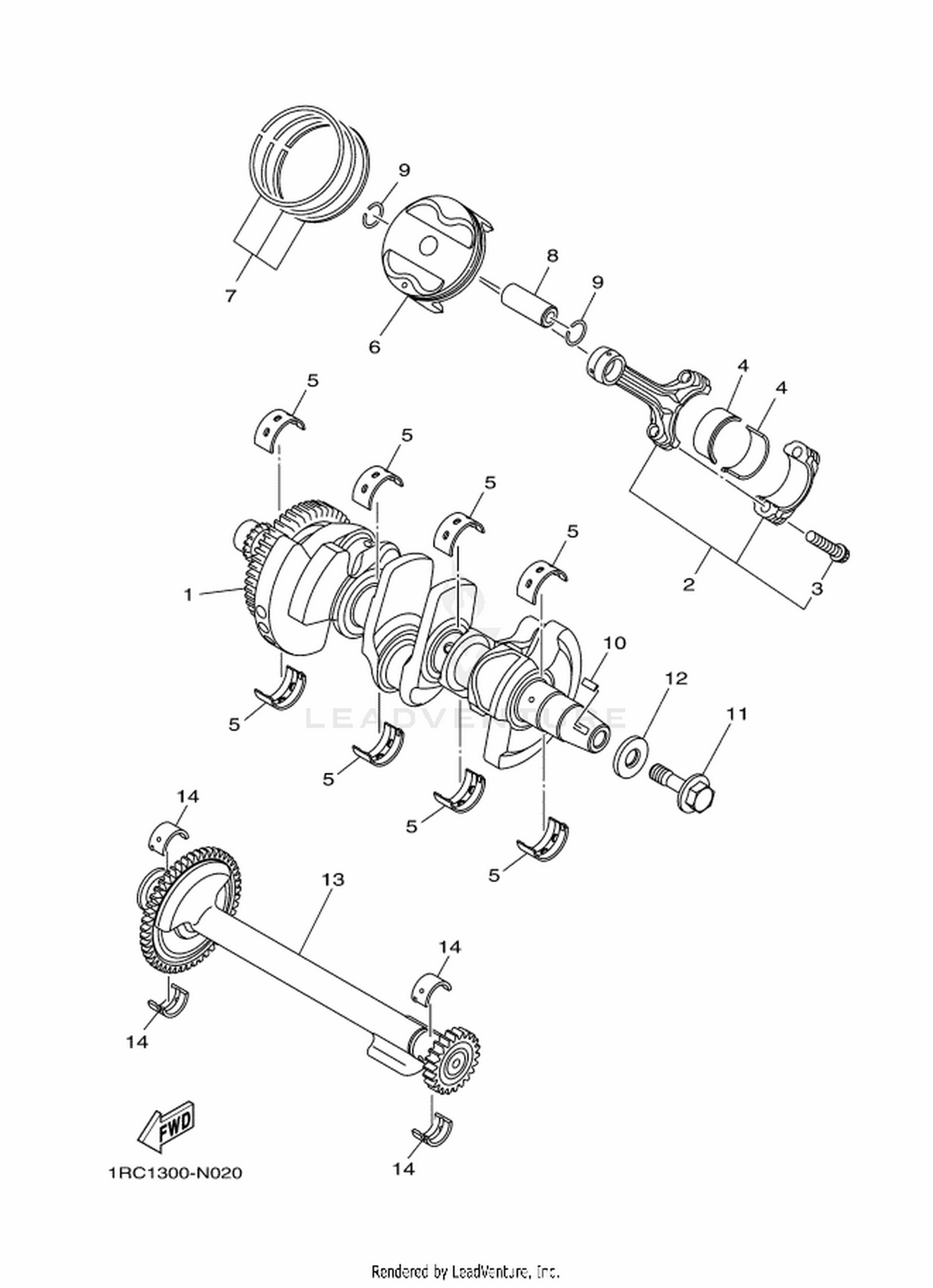 02 CRANKSHAFT  PISTON