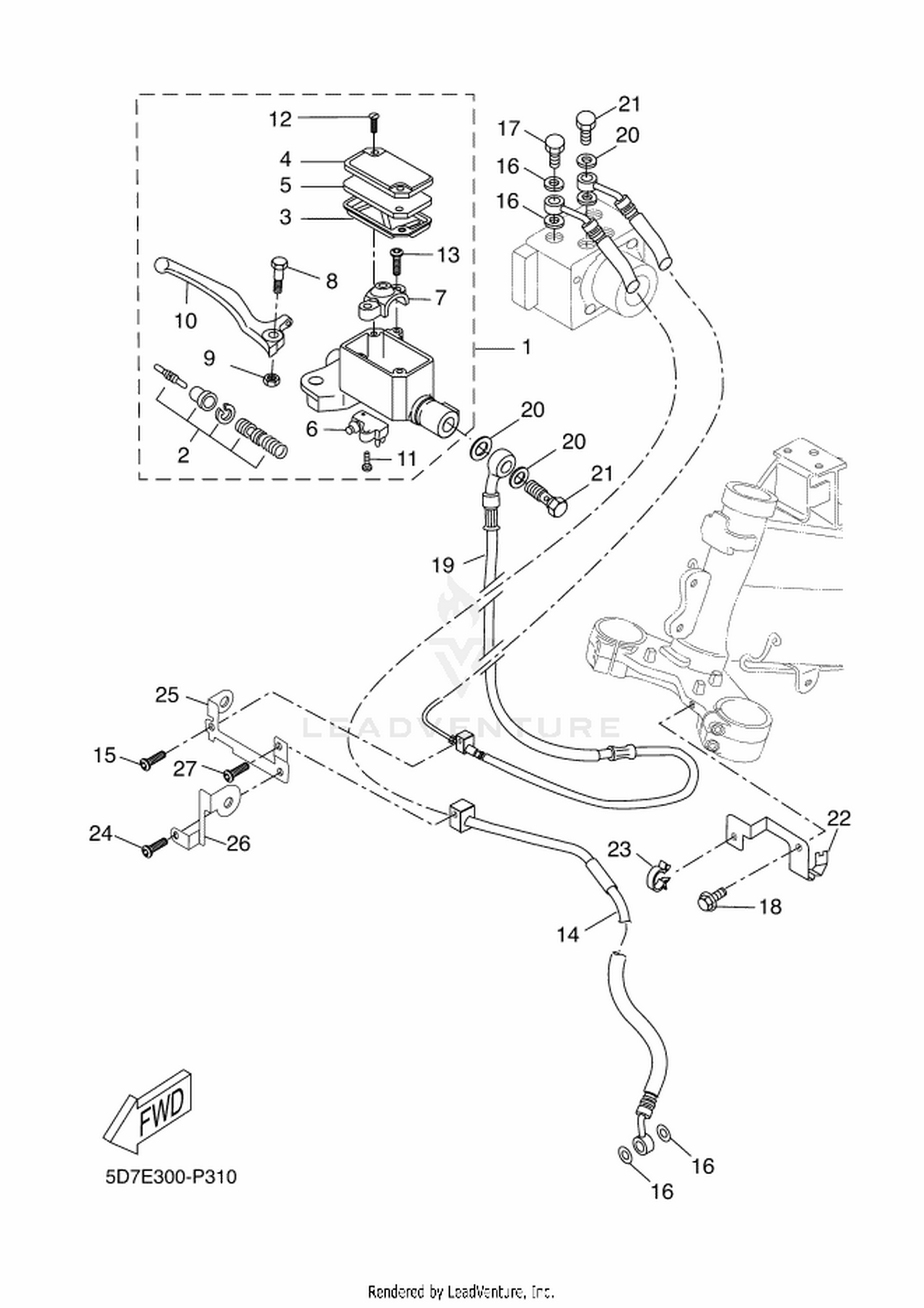 31 FRONT MASTER CYLINDER