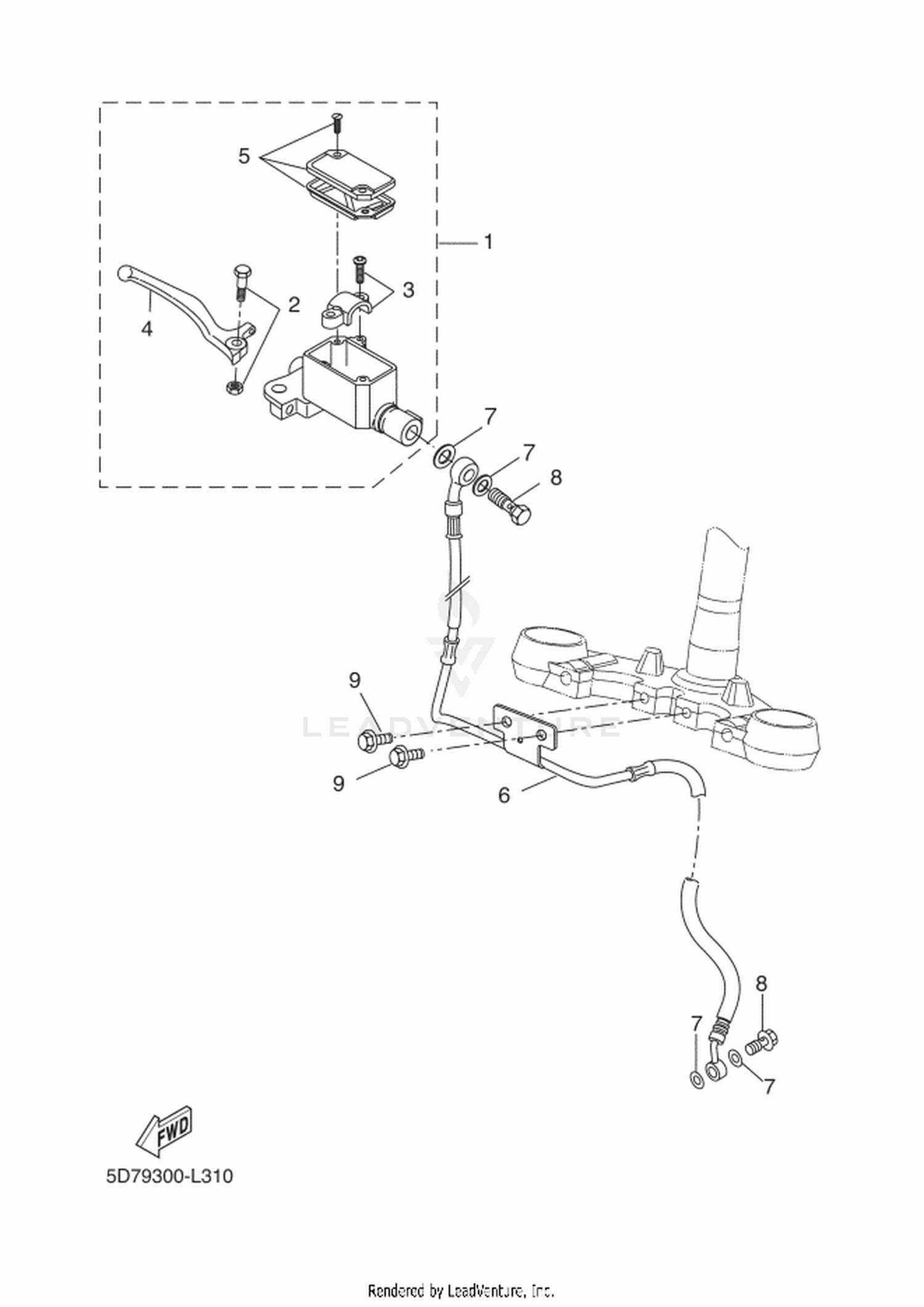 31 FRONT MASTER CYLINDER