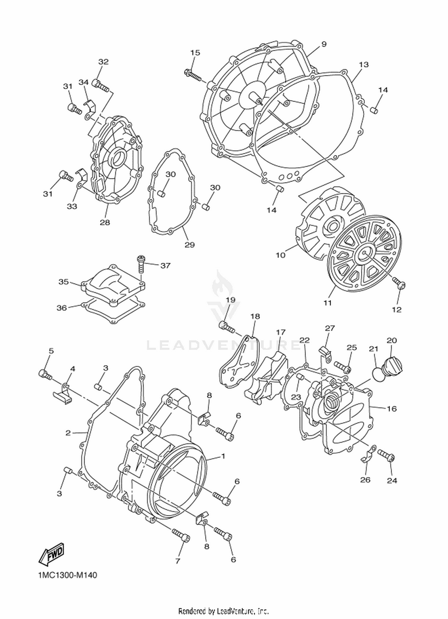 14 CRANKCASE COVER 1