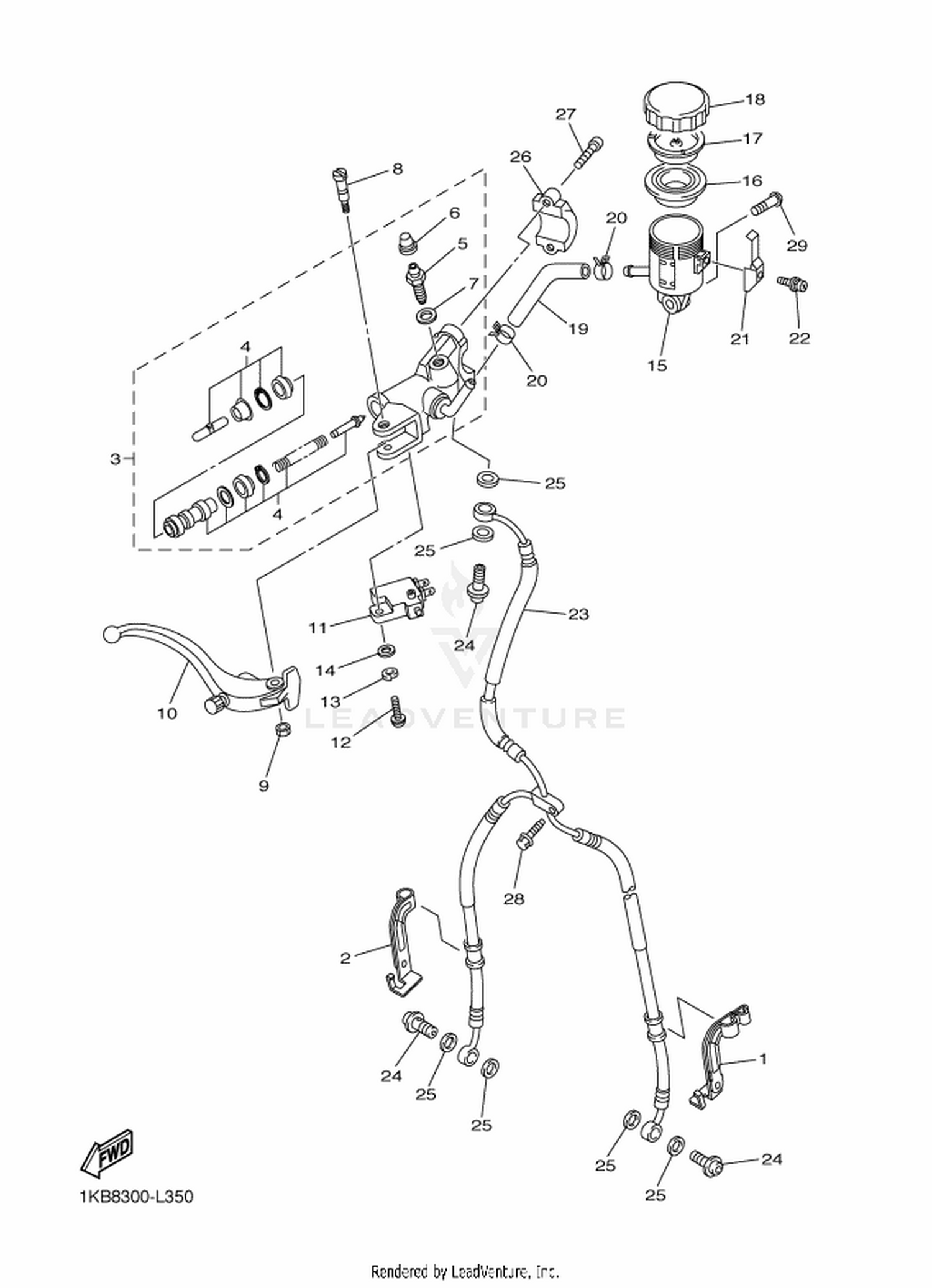 35 FRONT MASTER CYLINDER