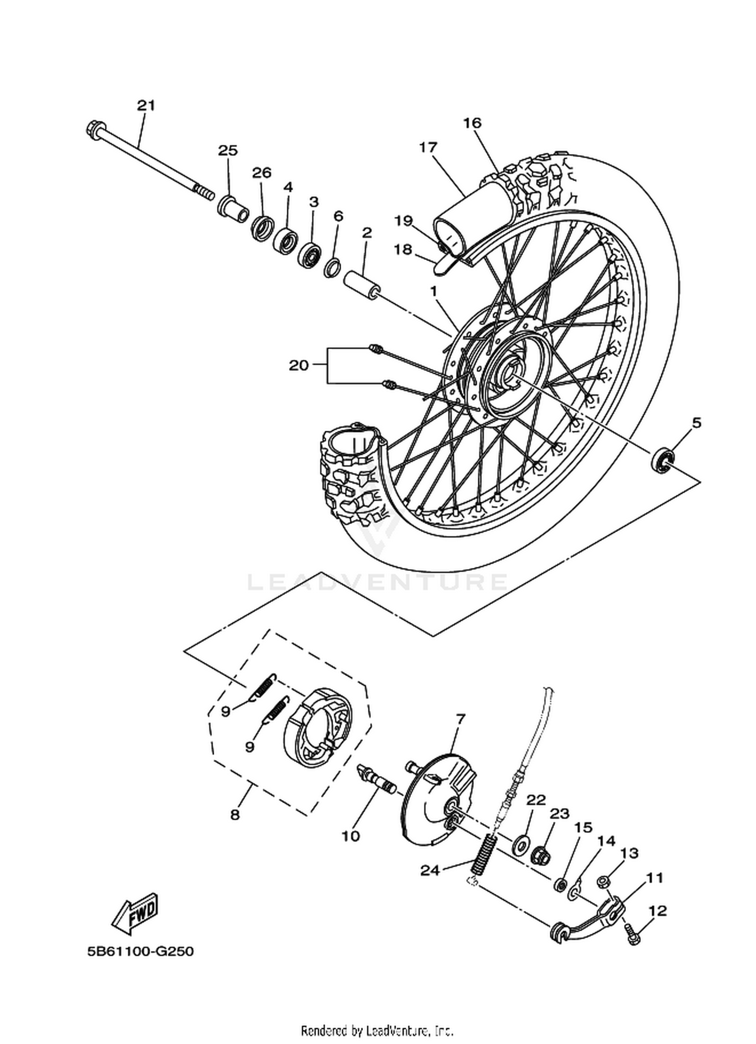 25 FRONT WHEEL