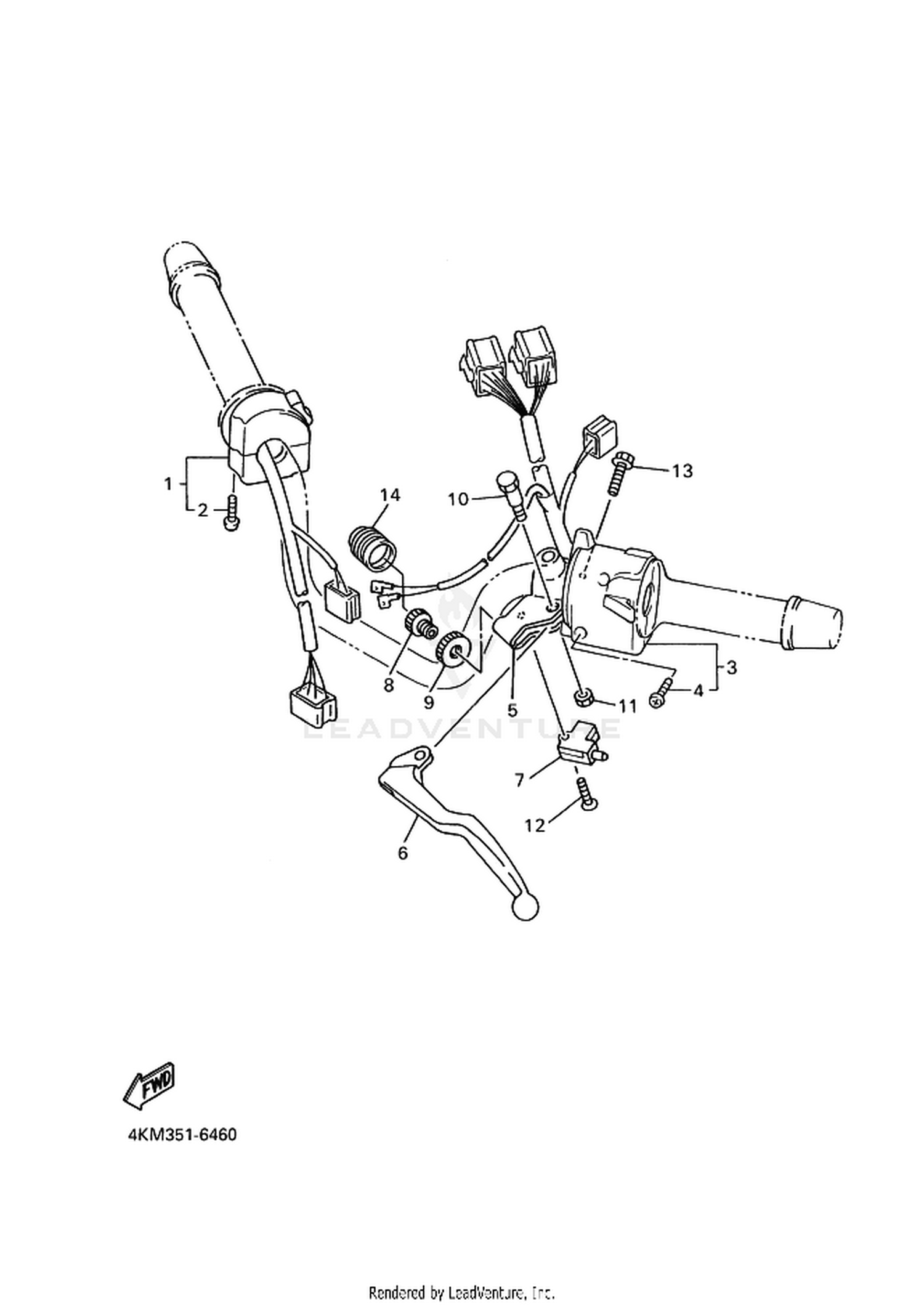 47 HANDLE SWITCH  LEVER