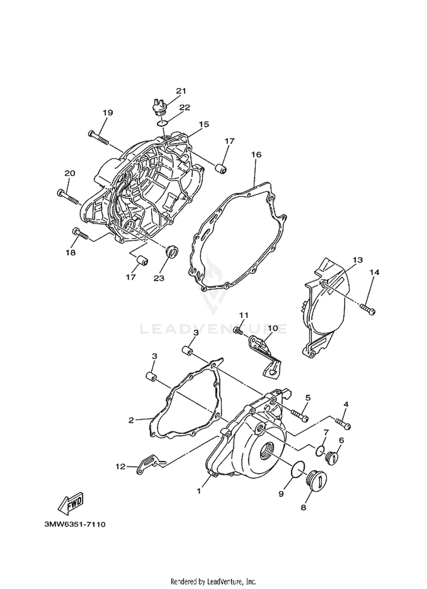11 CRANKCASE COVER 1