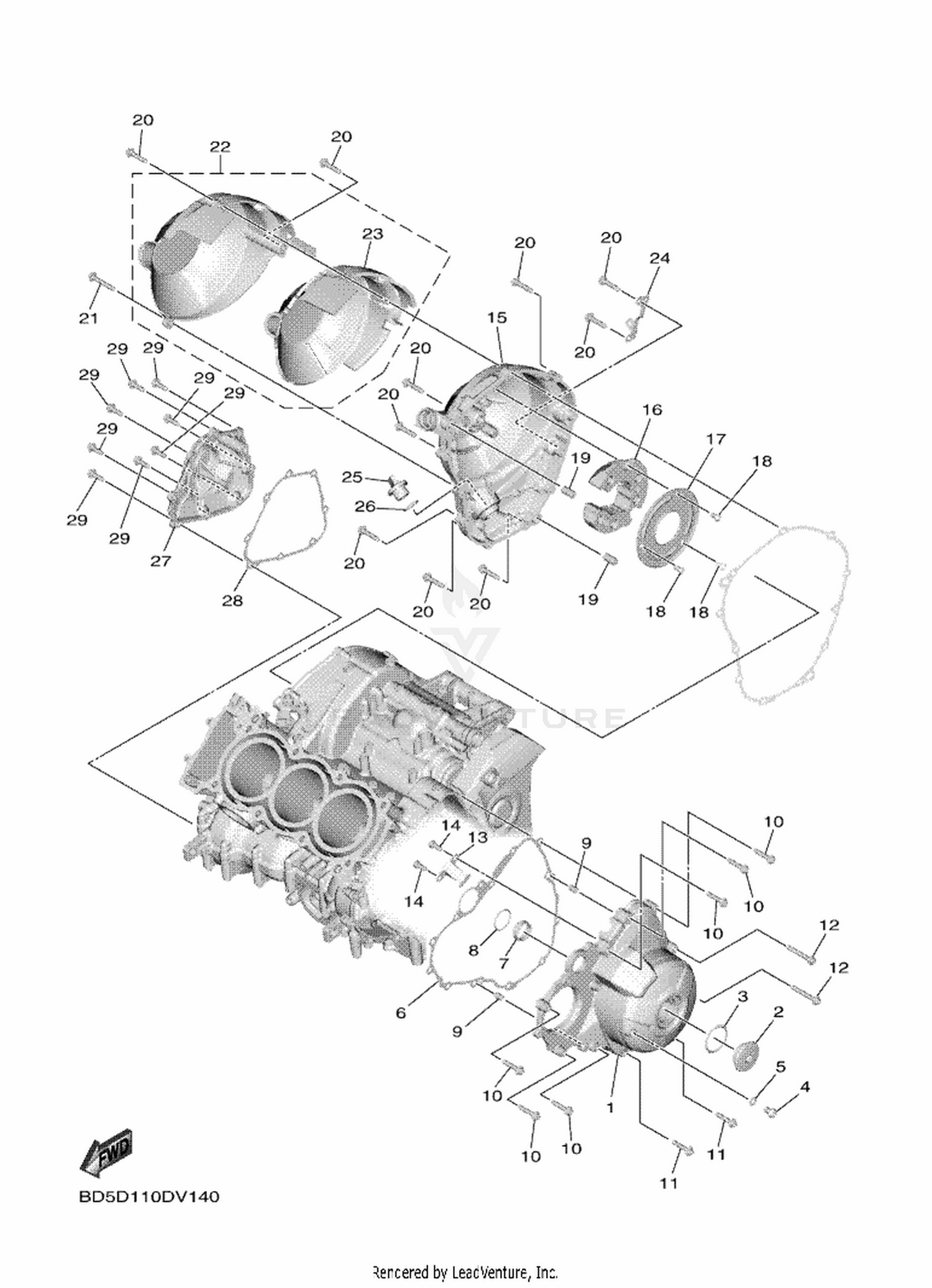 14 CRANKCASE COVER 1