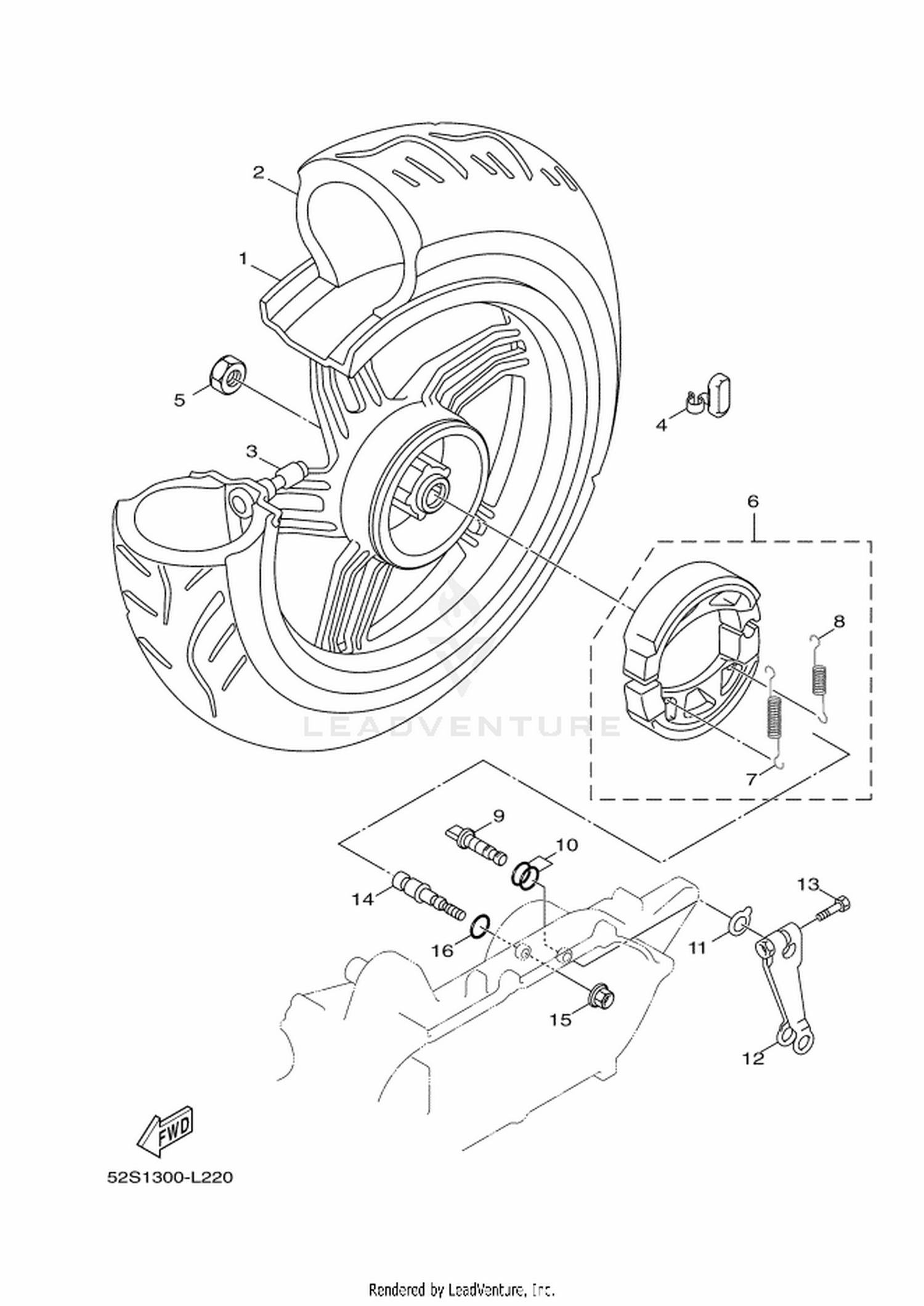 22 REAR WHEEL