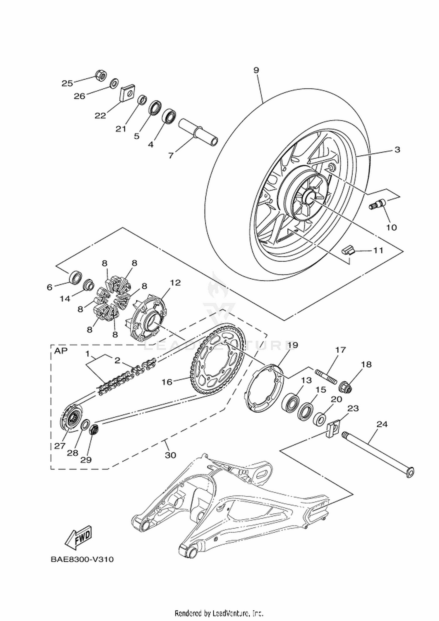 31 REAR WHEEL