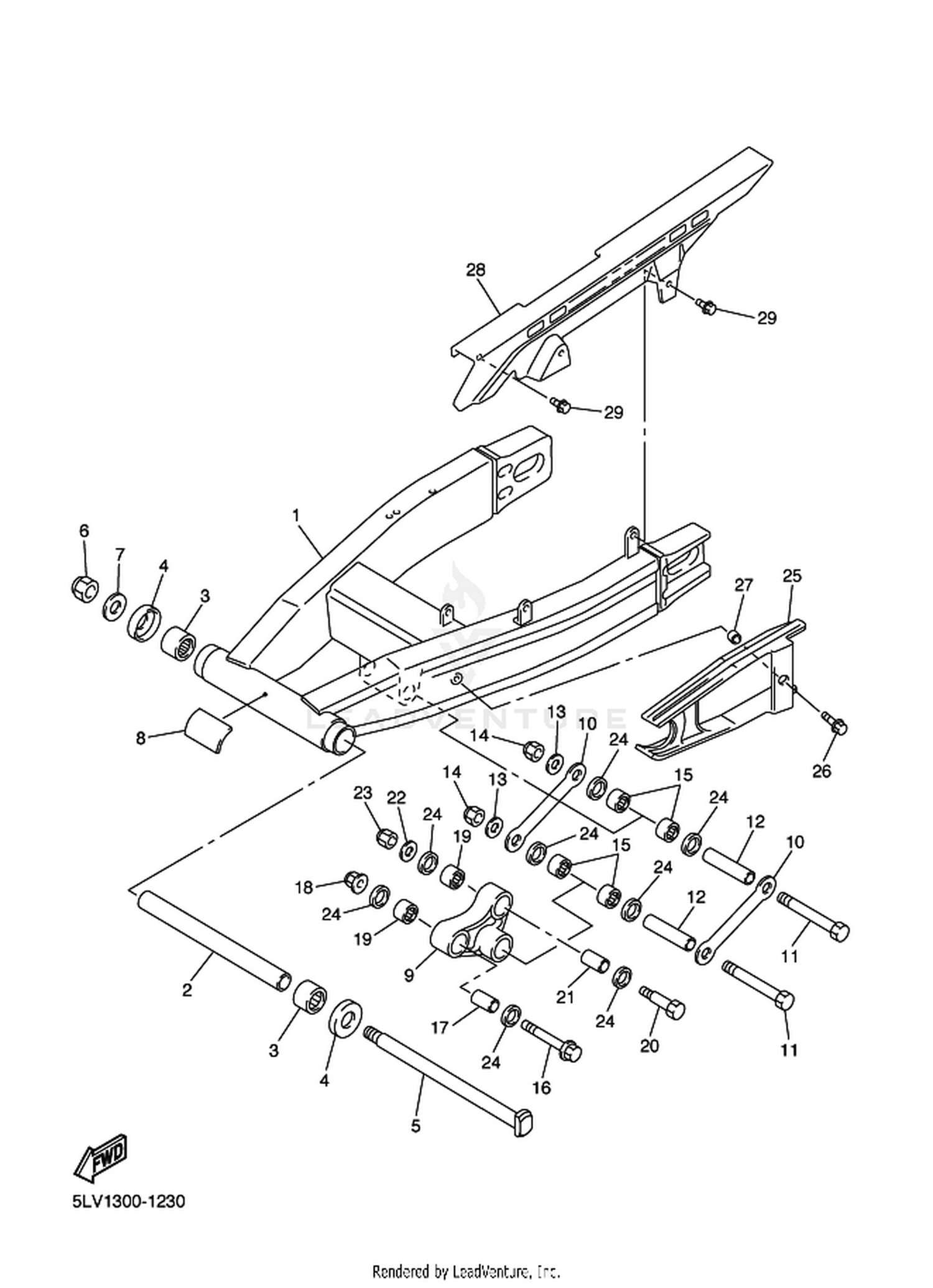 23 REAR ARM