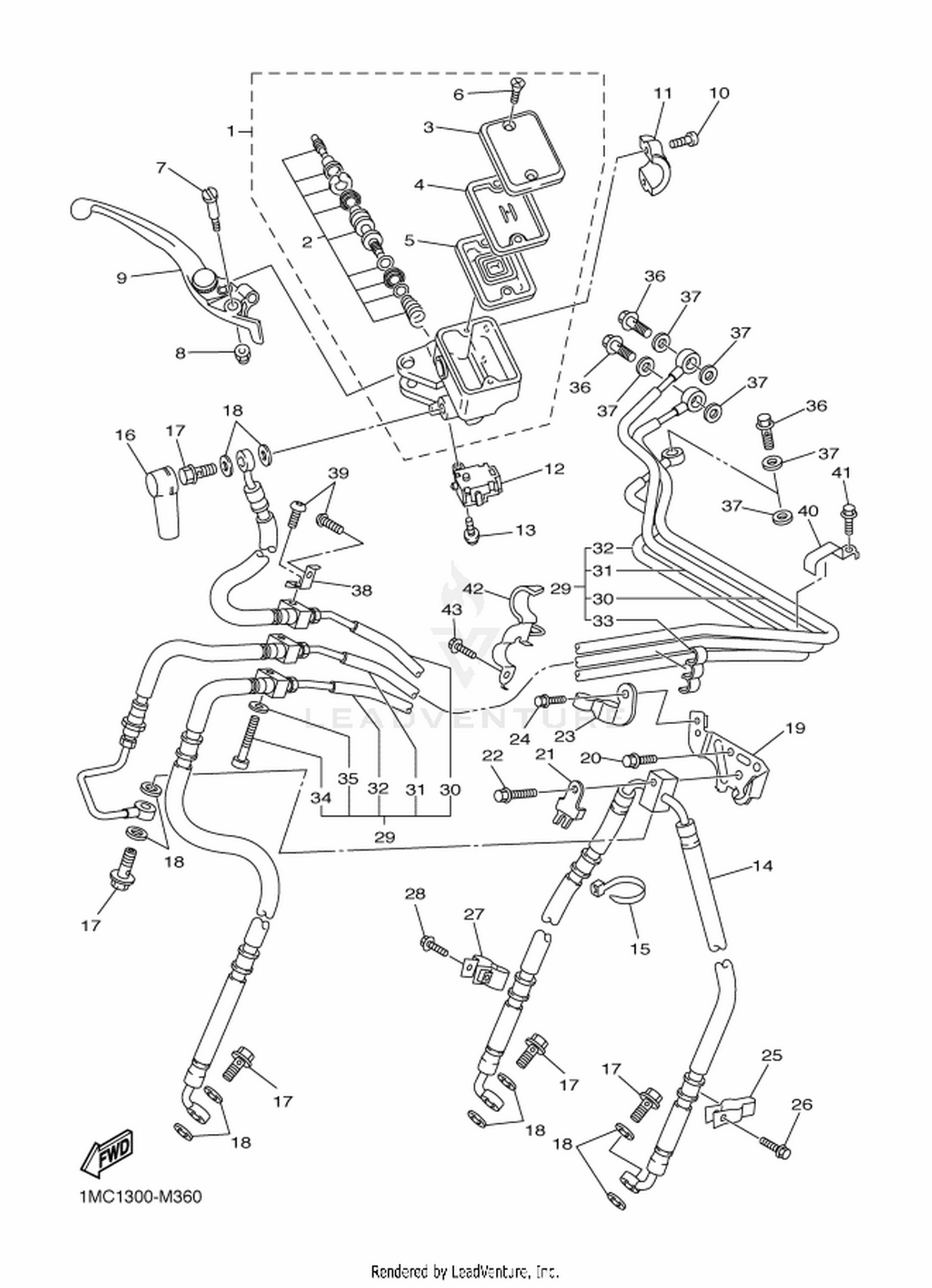 36 FRONT MASTER CYLINDER