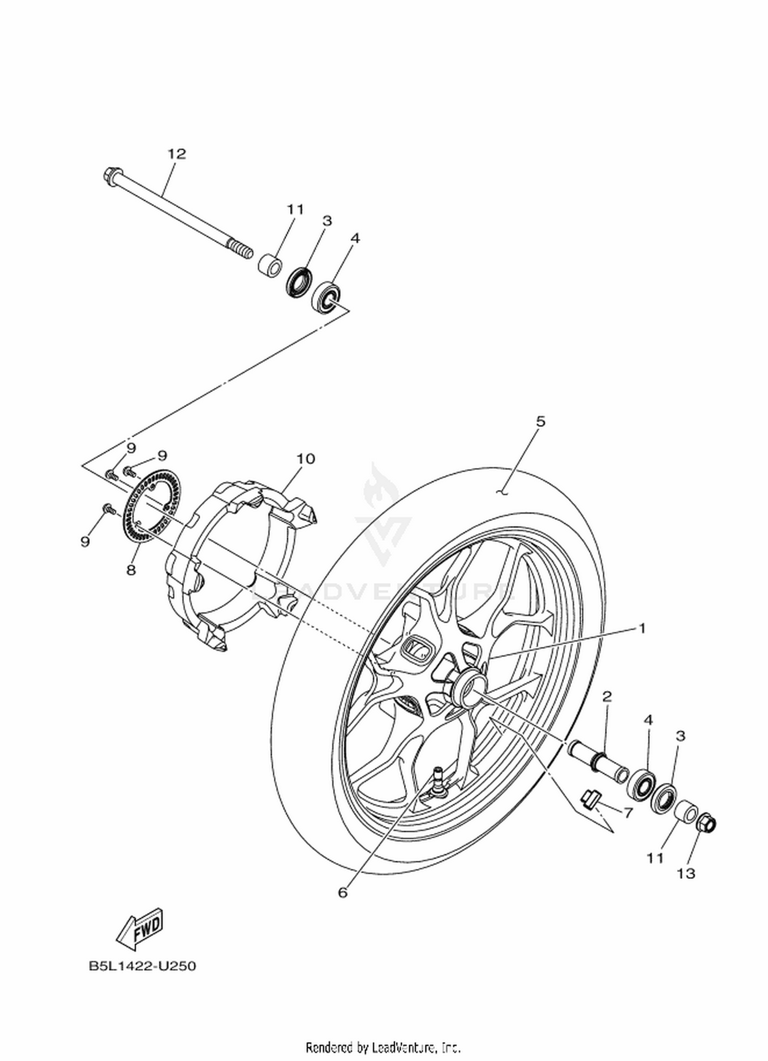25 FRONT WHEEL