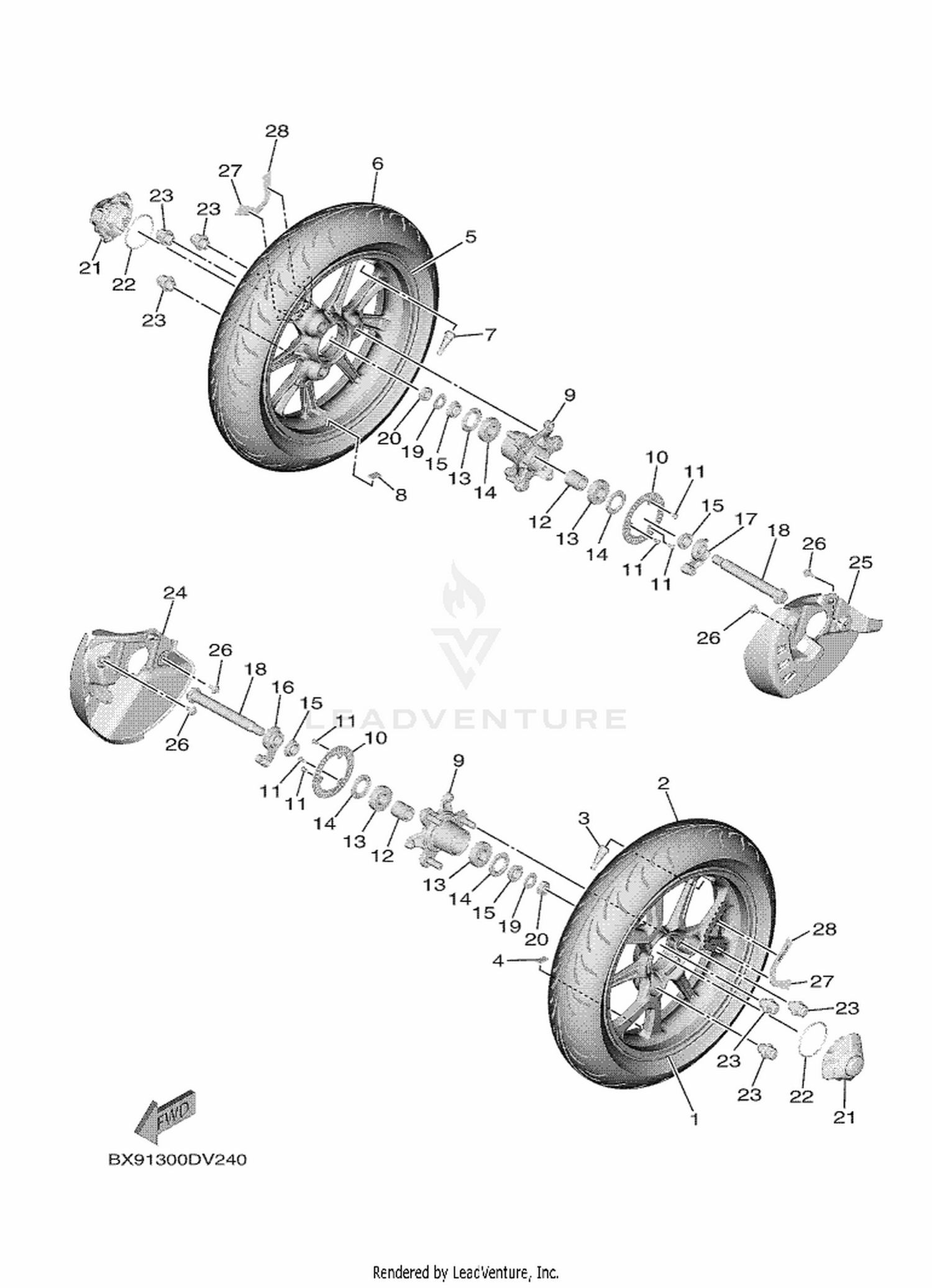 24 FRONT WHEEL
