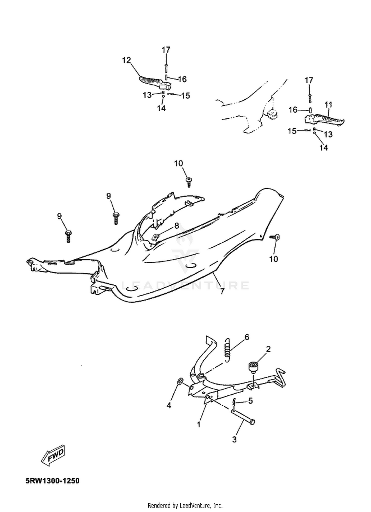 25 STAND  FOOTREST