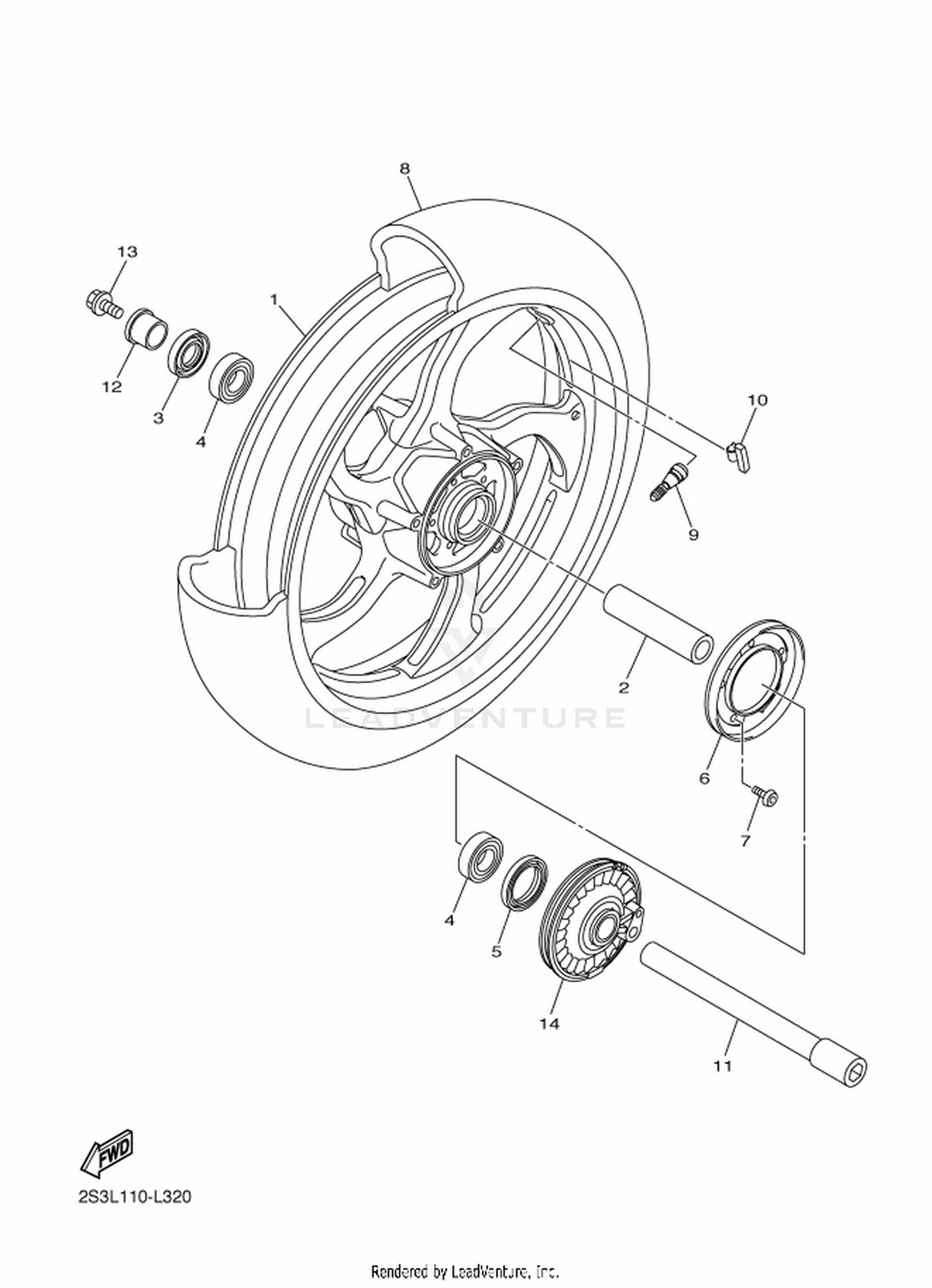 32 FRONT WHEEL