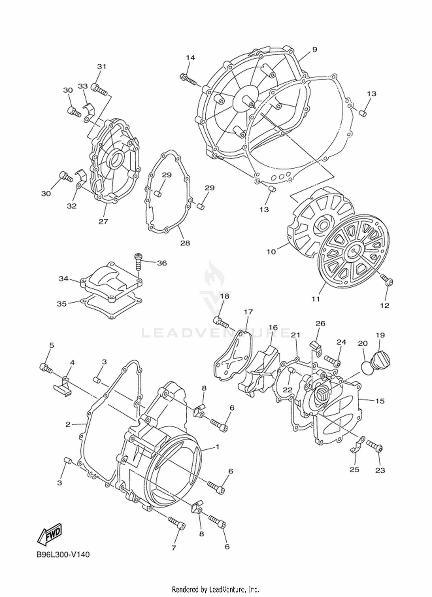 14 CRANKCASE COVER 1