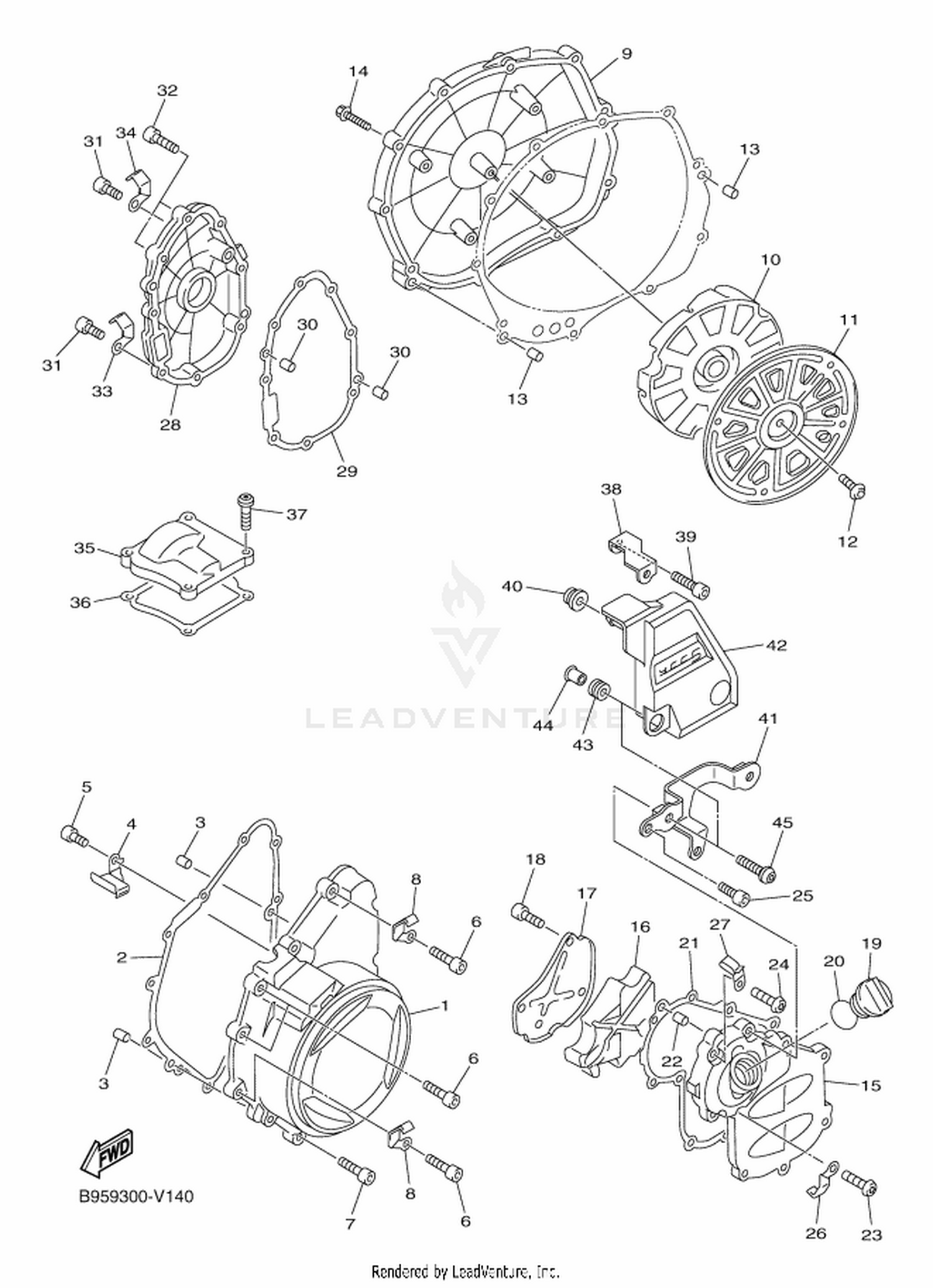14 CRANKCASE COVER 1