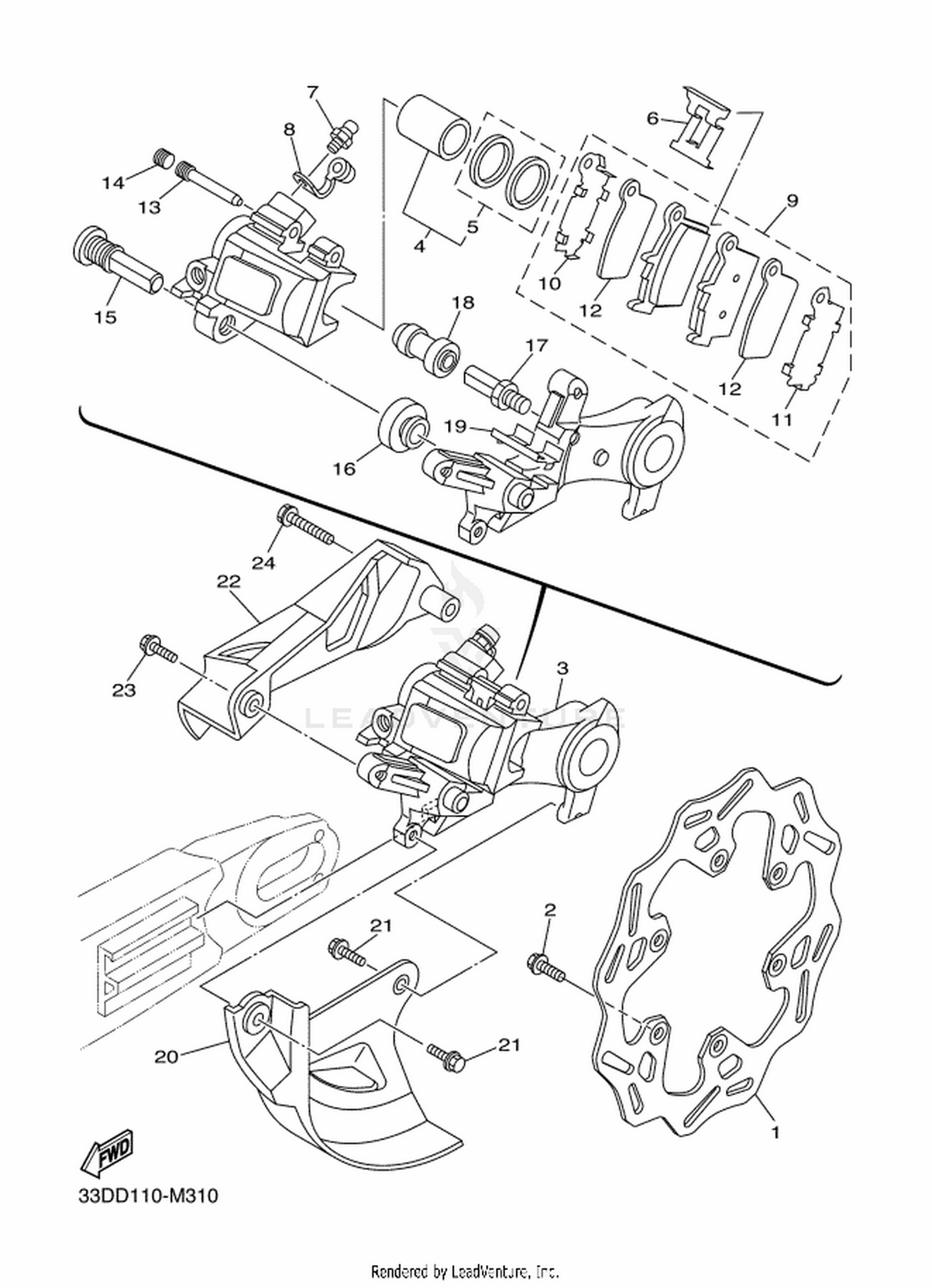 31 REAR BRAKE CALIPER