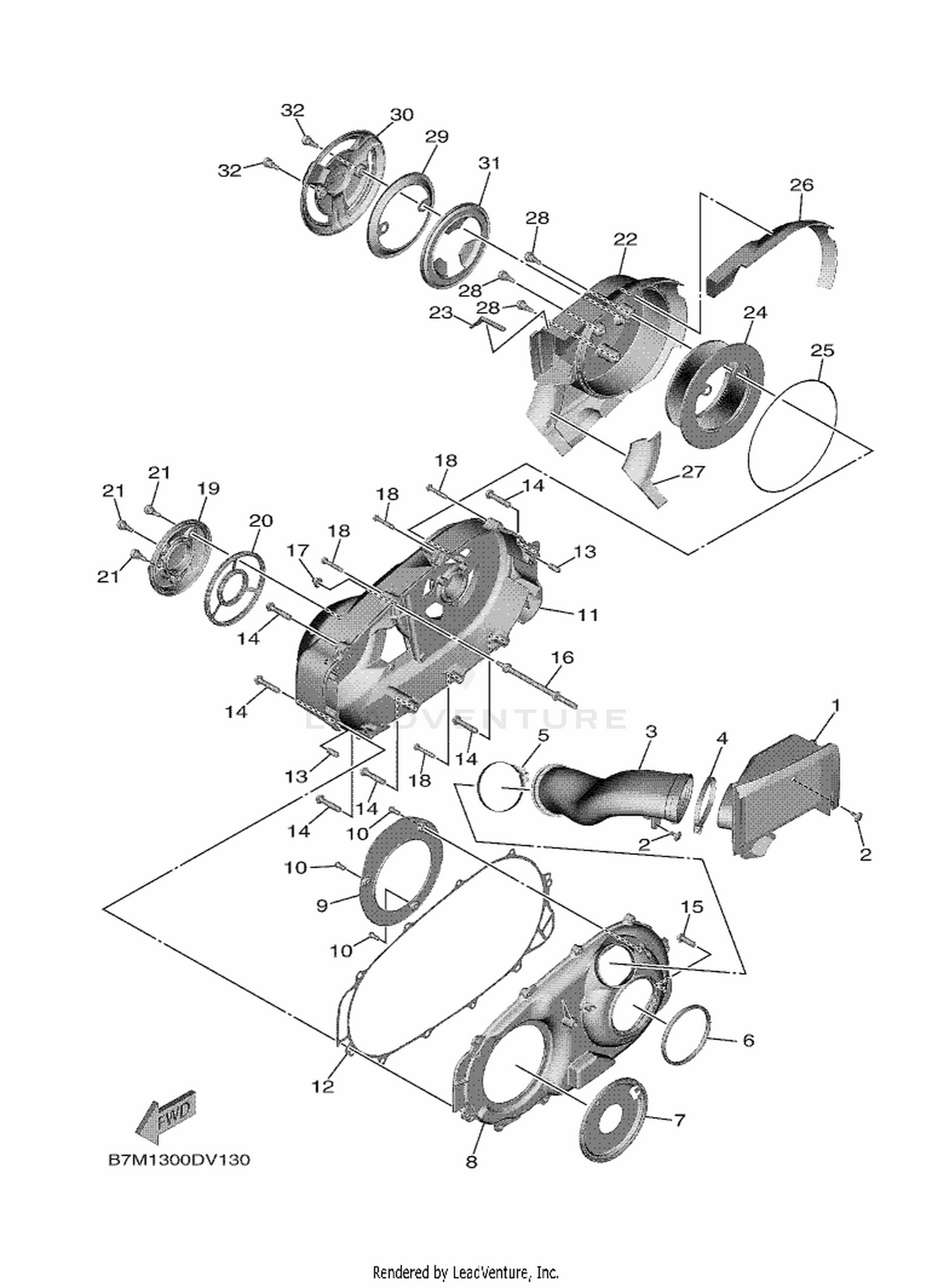 13 CRANKCASE COVER 2
