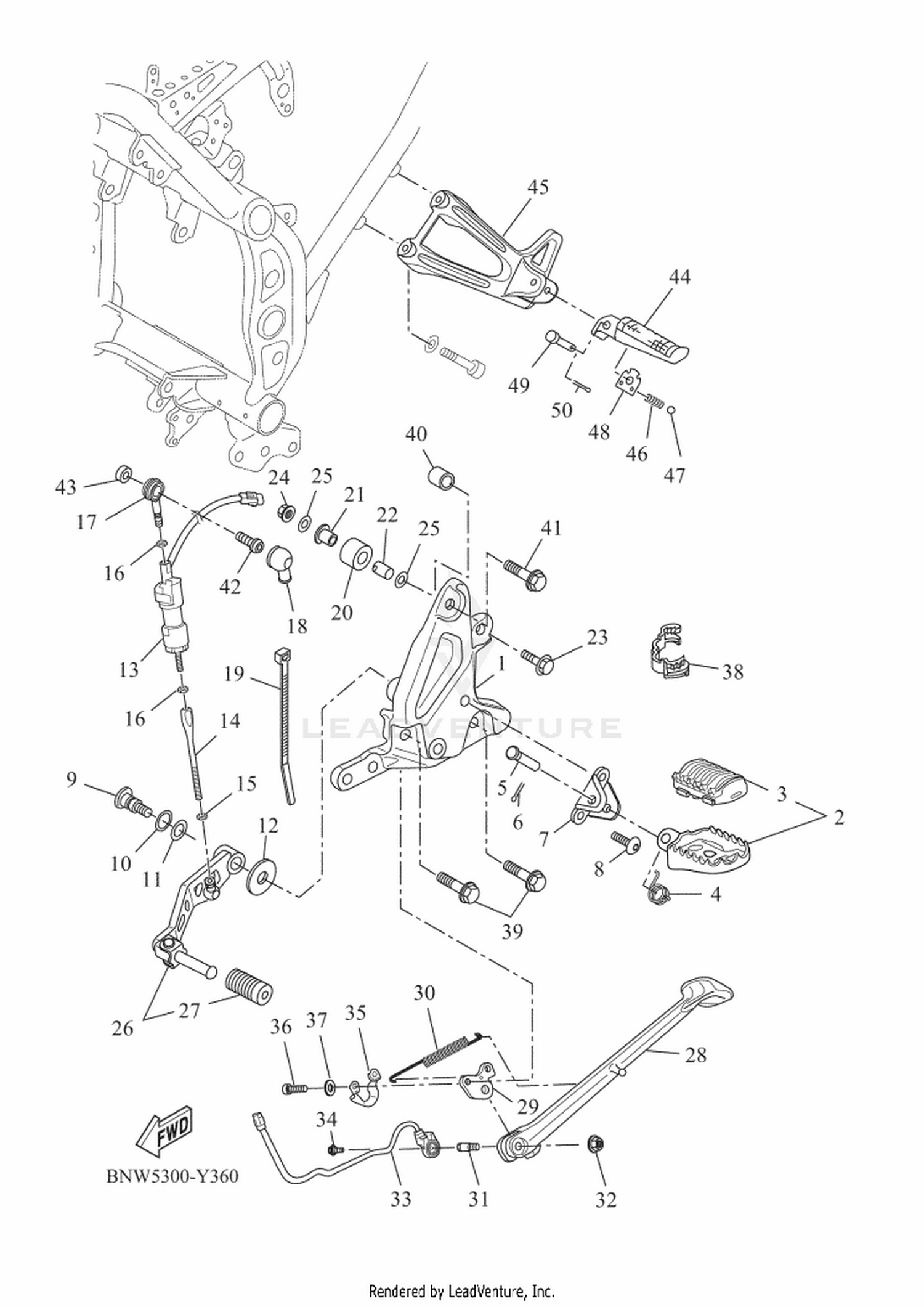 36 STAND & FOOTREST
