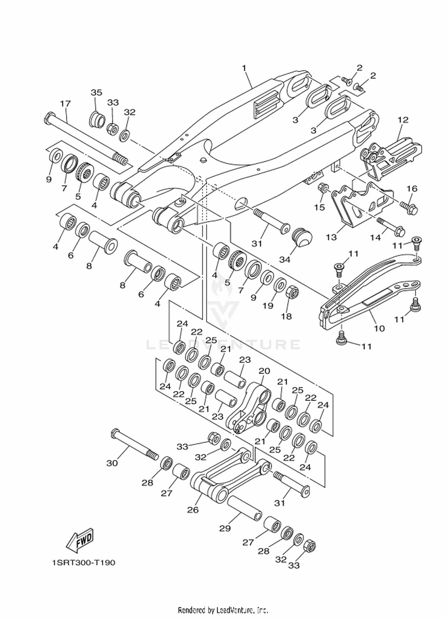 19 REAR ARM