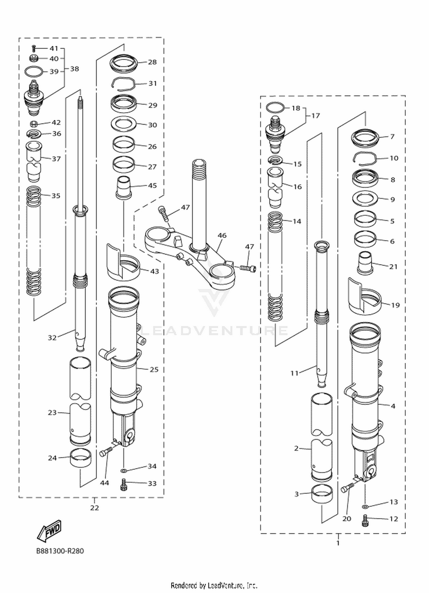 28 FRONT FORK