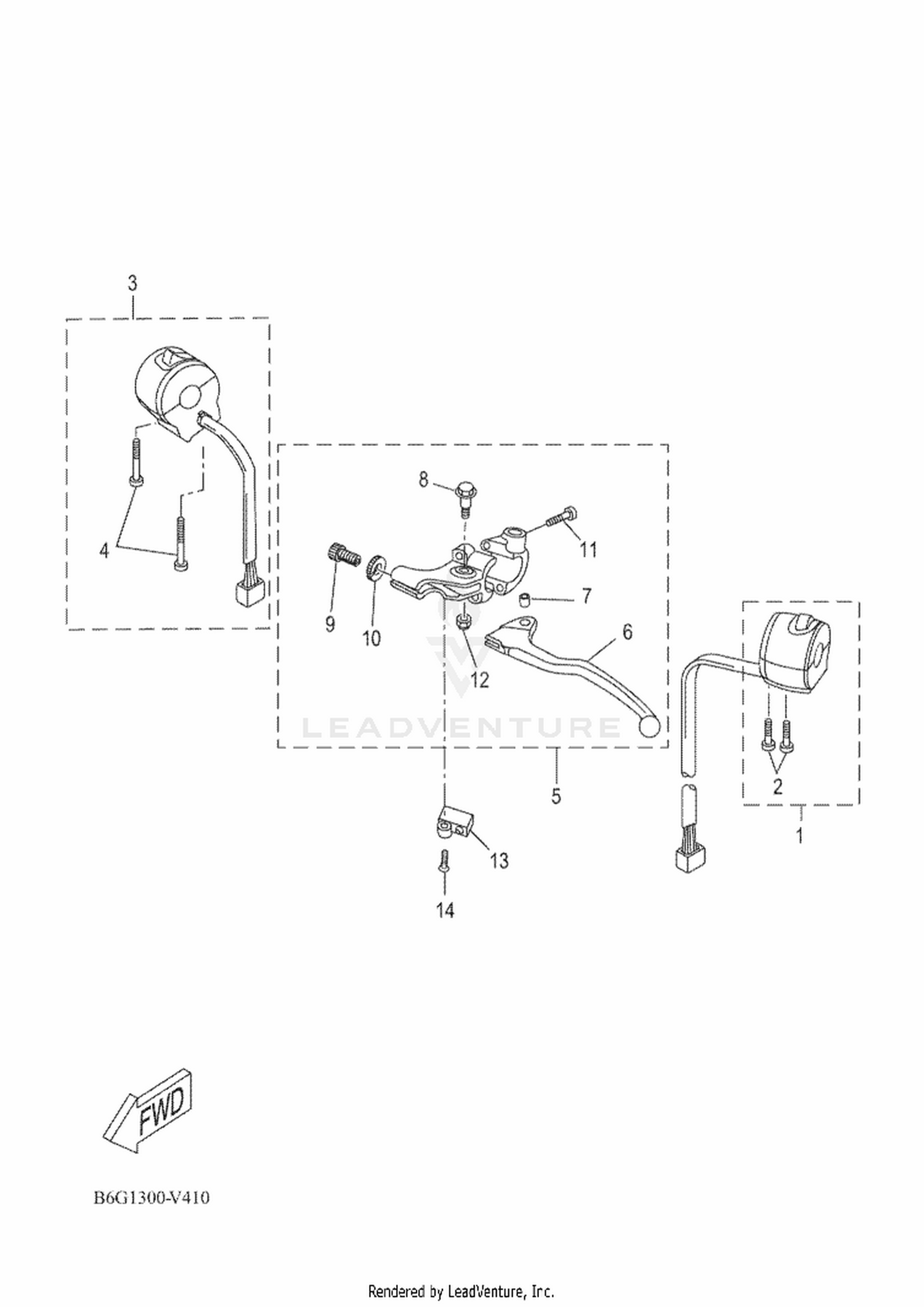 42 HANDLE SWITCH & LEVER