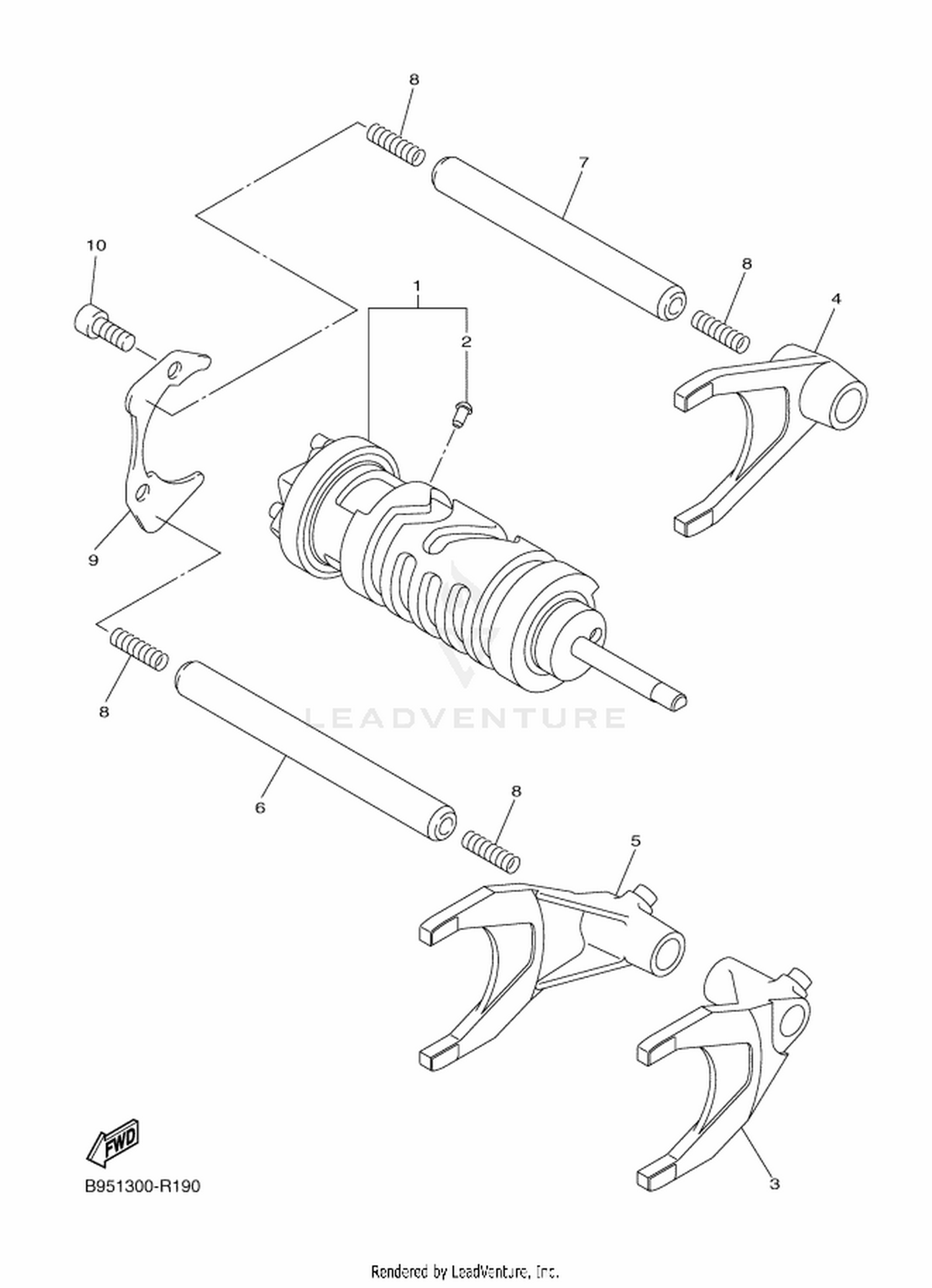 19 SHIFT CAM  FORK