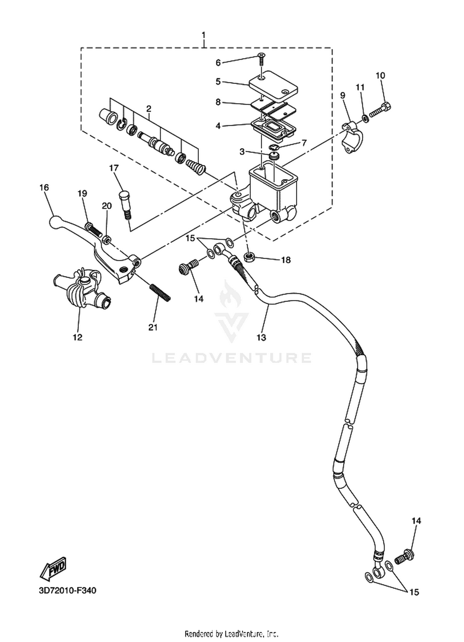 34 FRONT MASTER CYLINDER