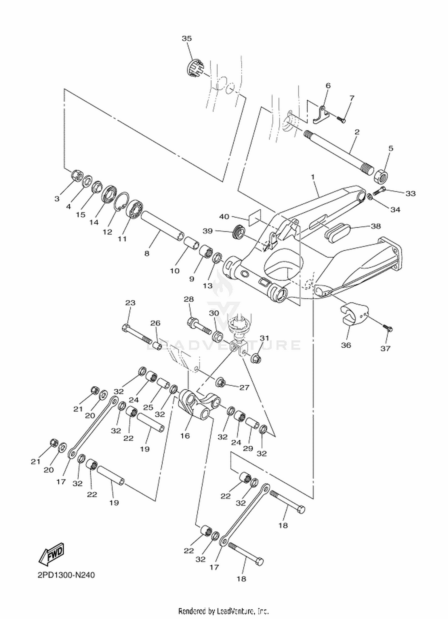 24 REAR ARM
