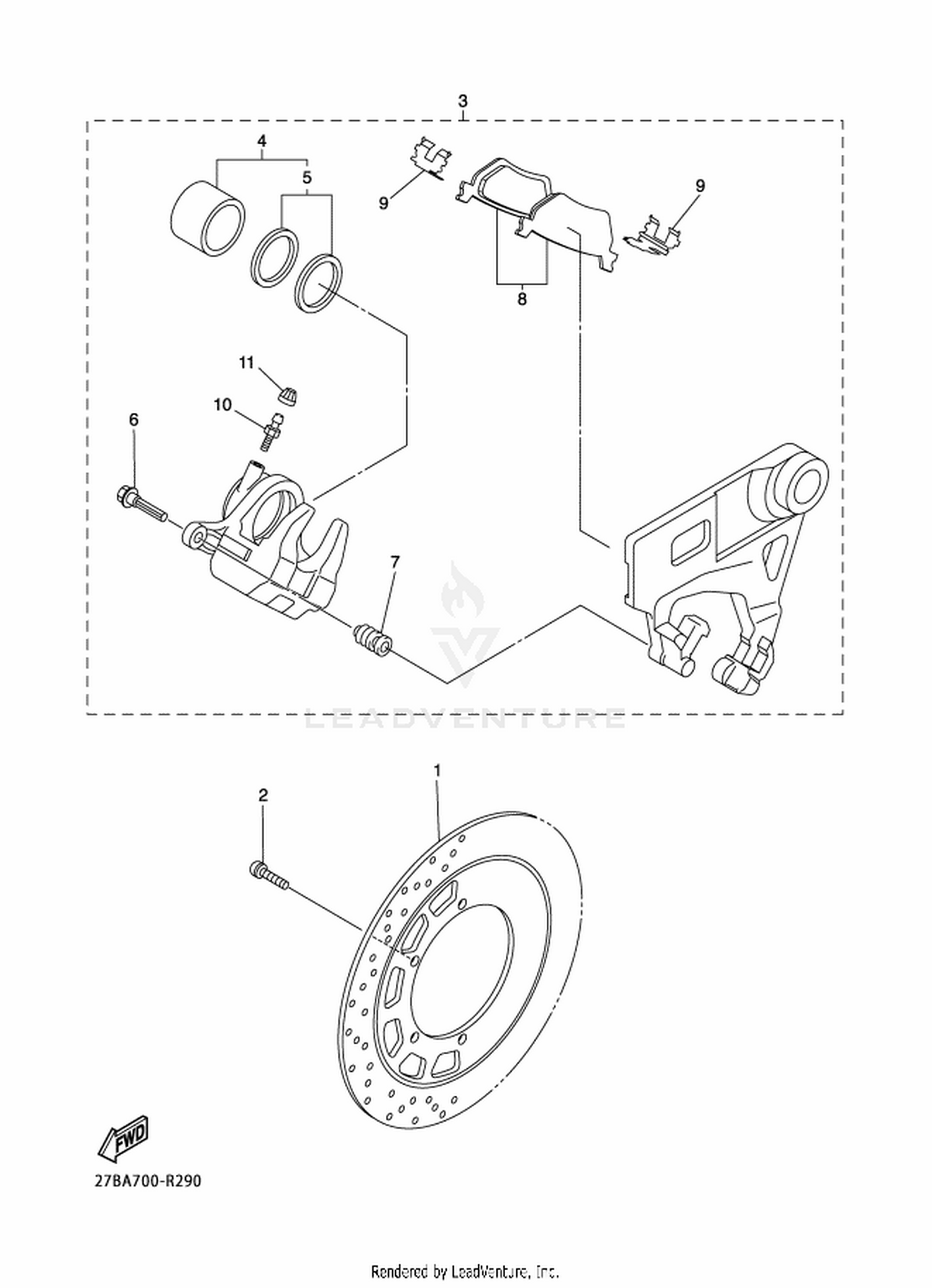 31 REAR BRAKE CALIPER
