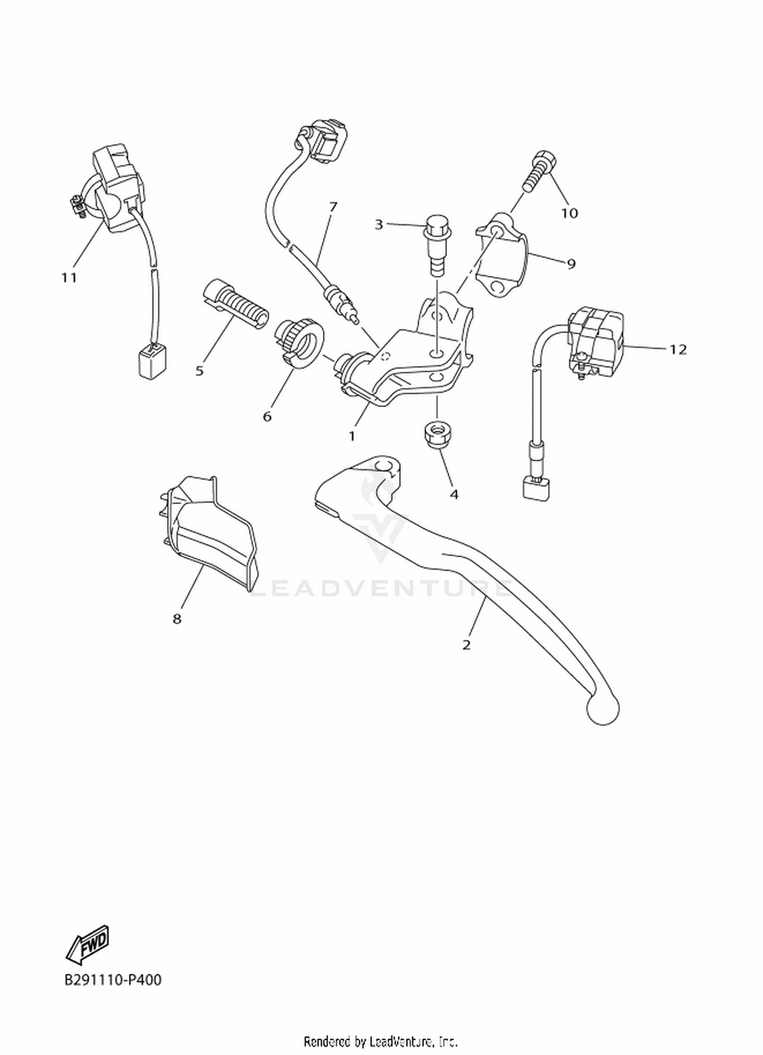 39 HANDLE SWITCH  LEVER