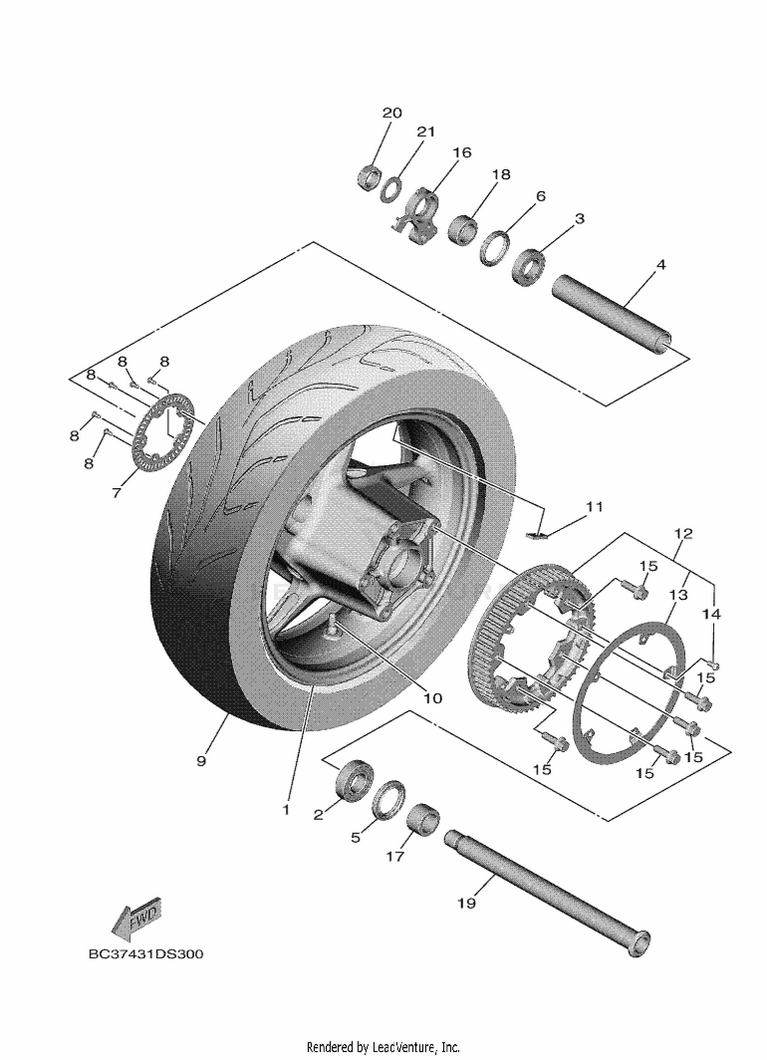 30 REAR WHEEL