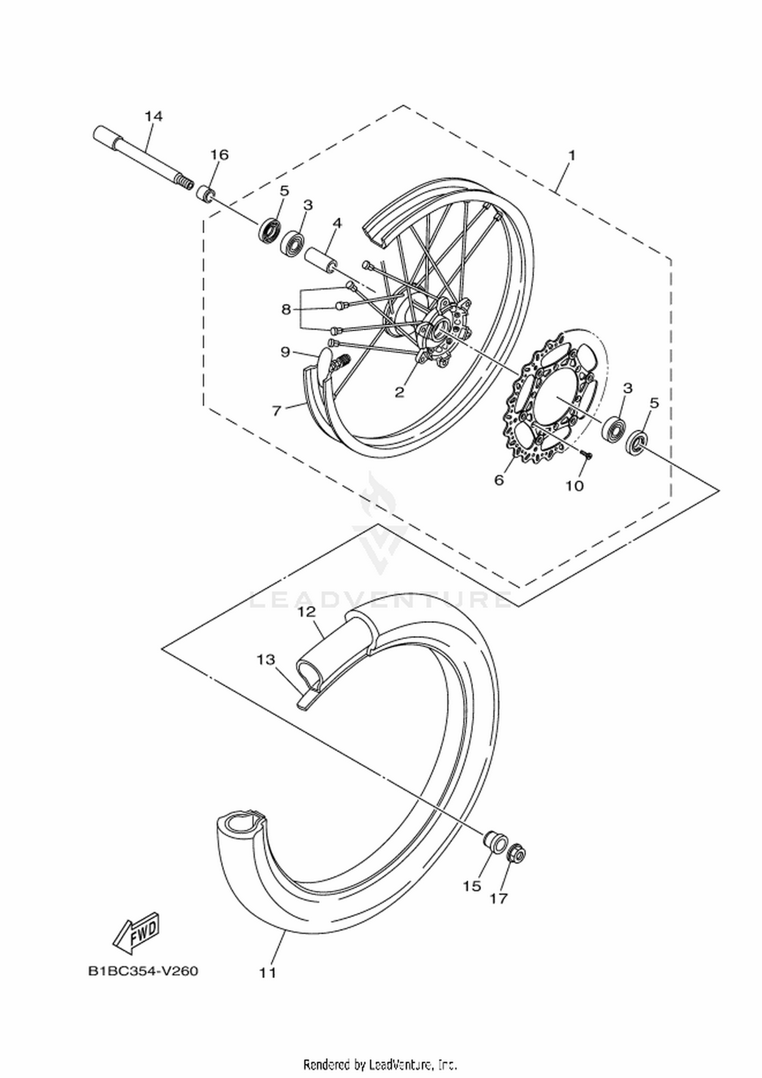 26 FRONT WHEEL