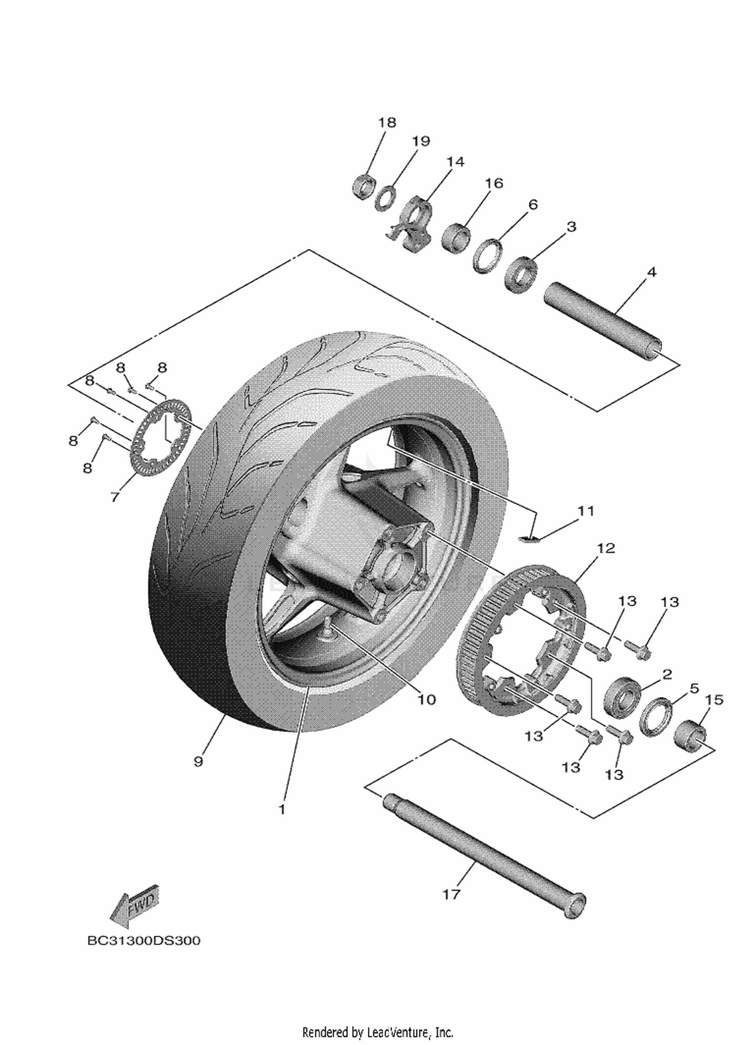 30 REAR WHEEL