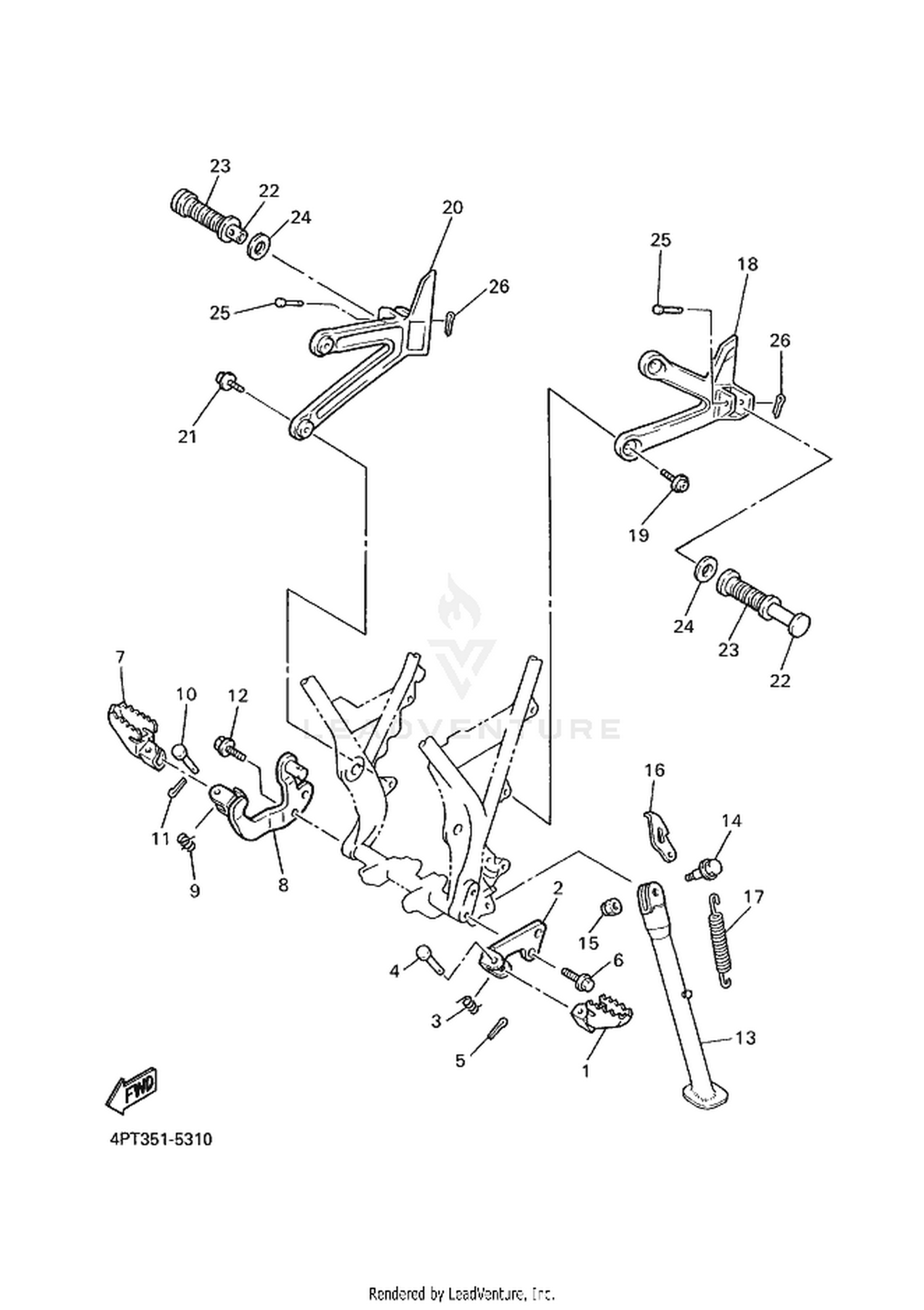 33 STAND  FOOTREST