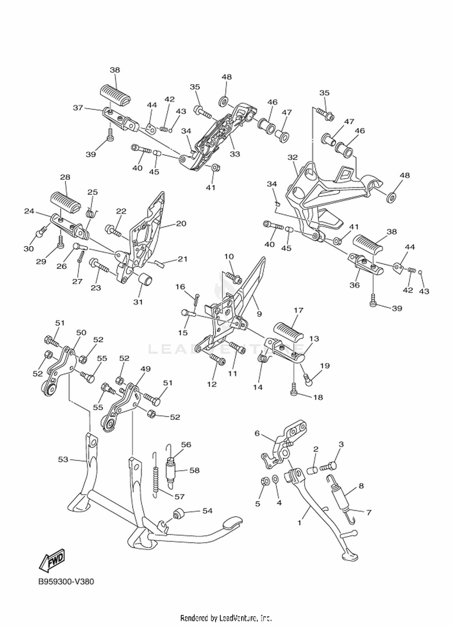 38 STAND  FOOTREST
