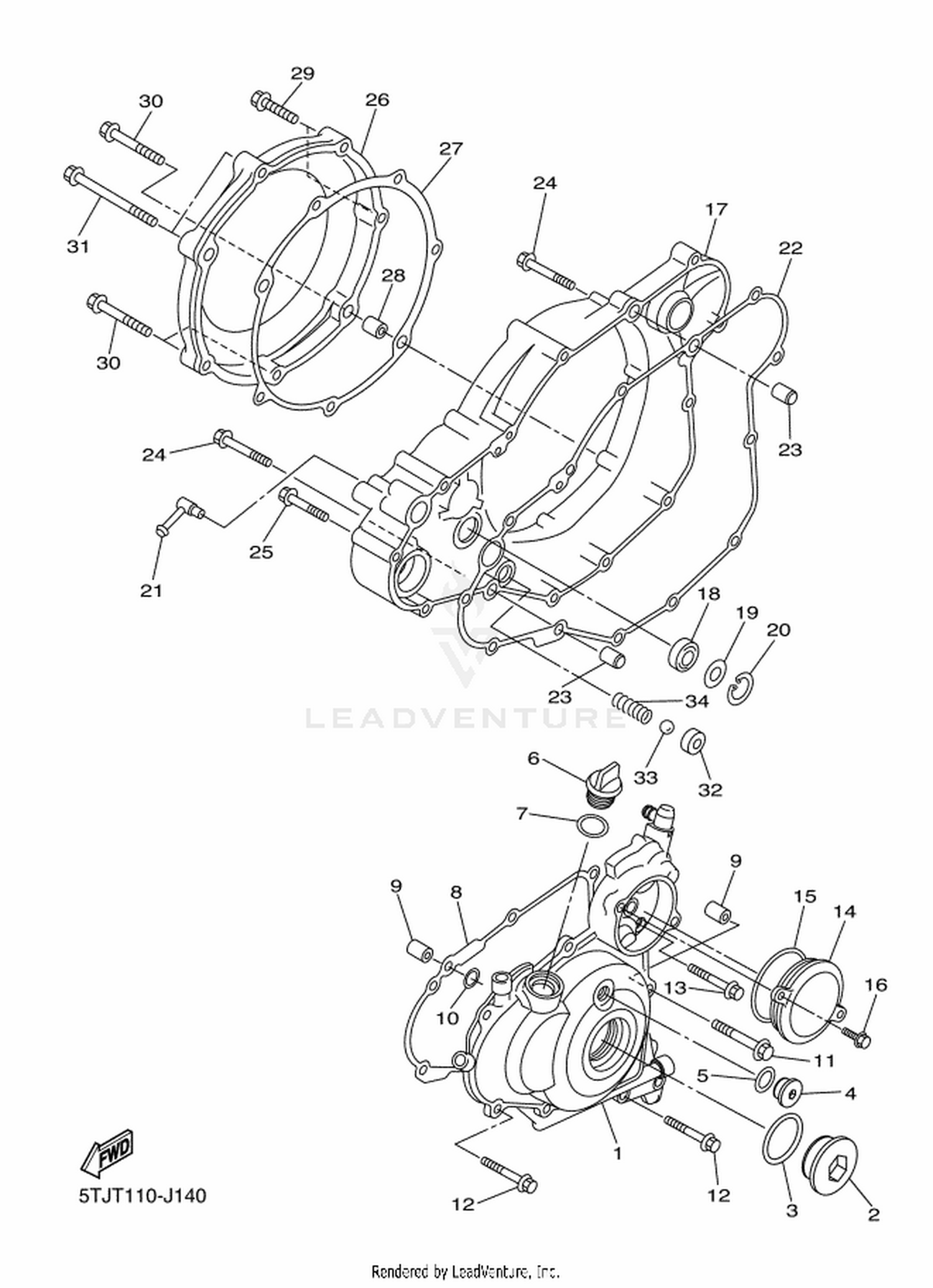 13 CRANKCASE COVER 1