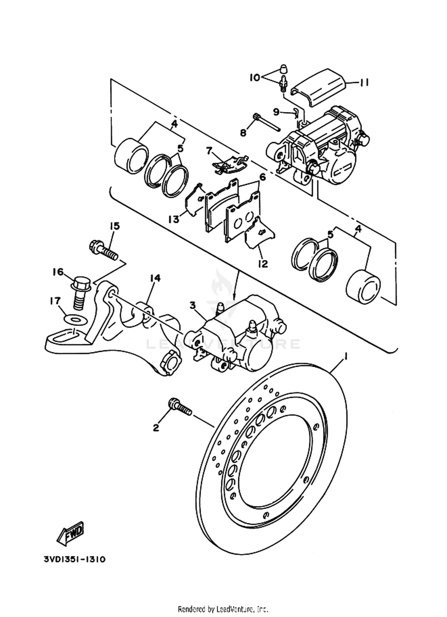 31 REAR BRAKE CALIPER