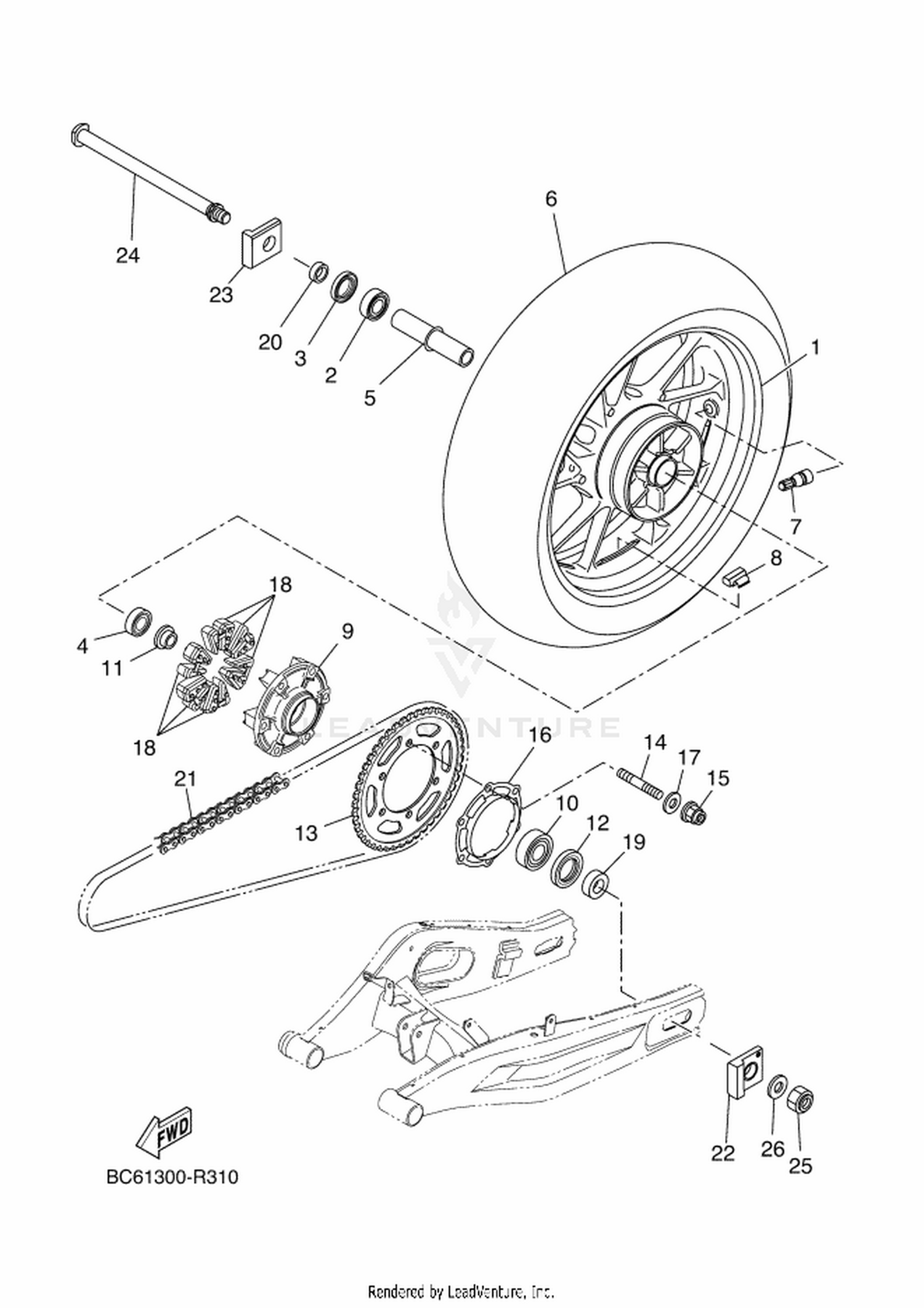 31 REAR WHEEL