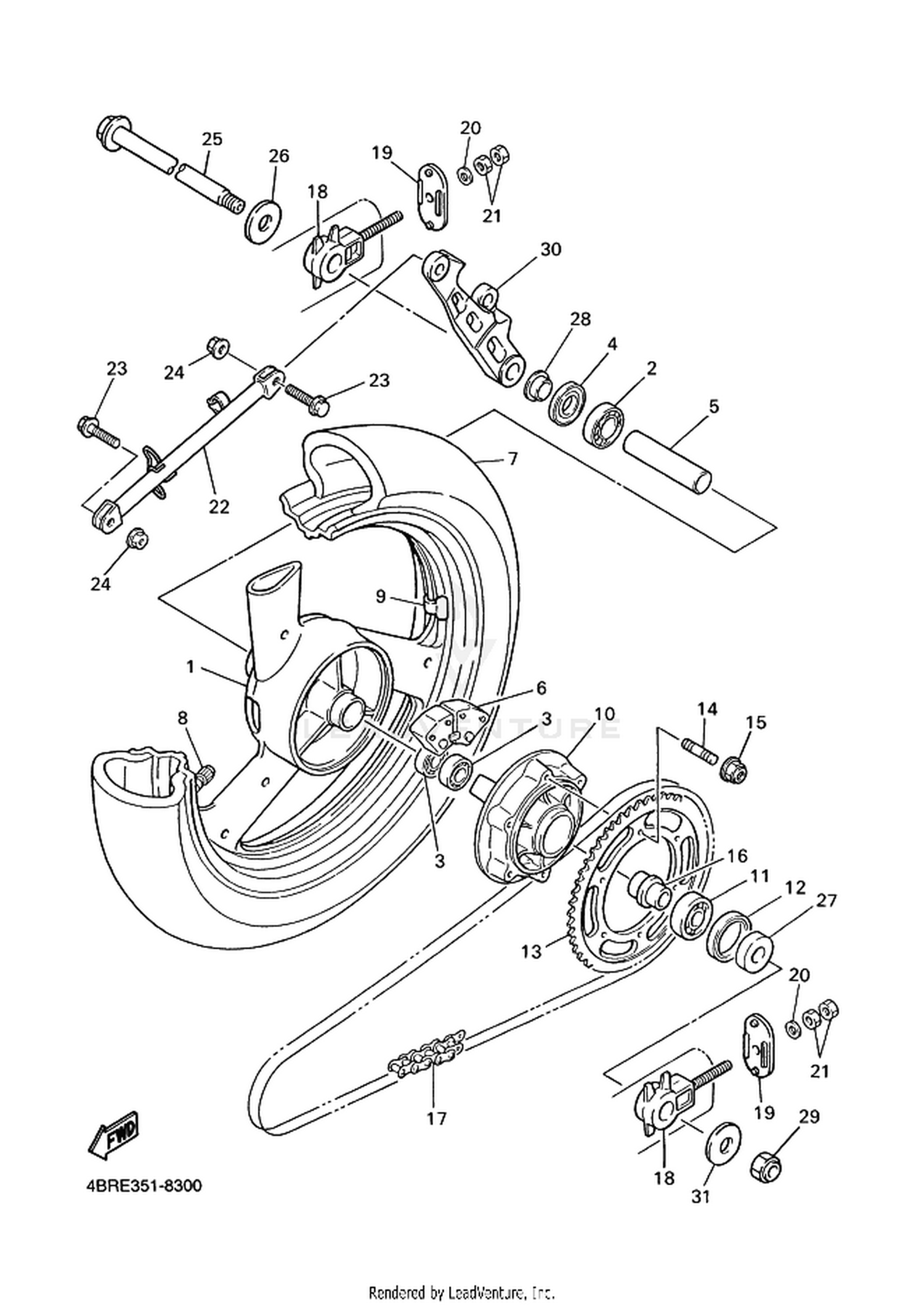 30 REAR WHEEL