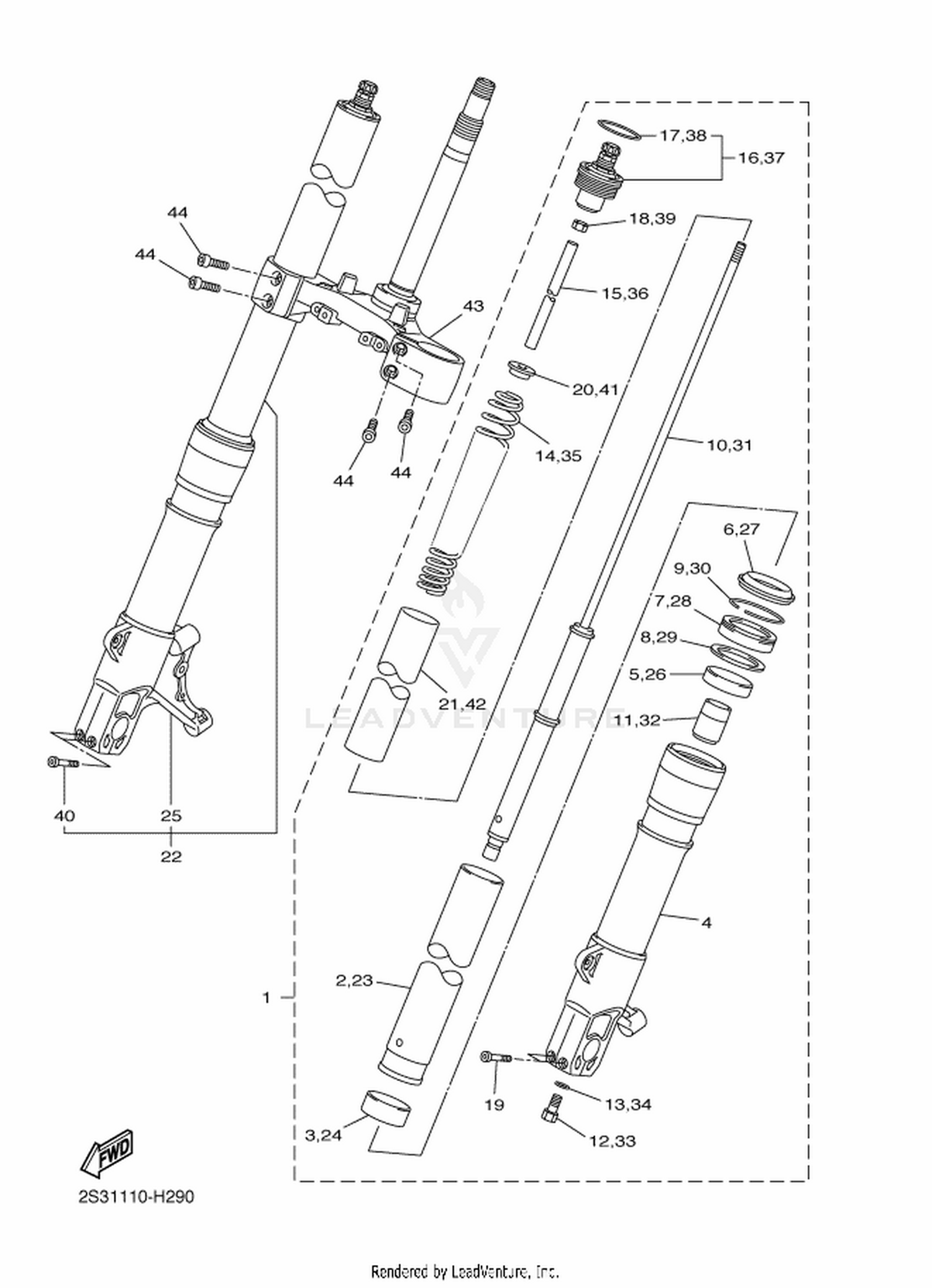 29 FRONT FORK