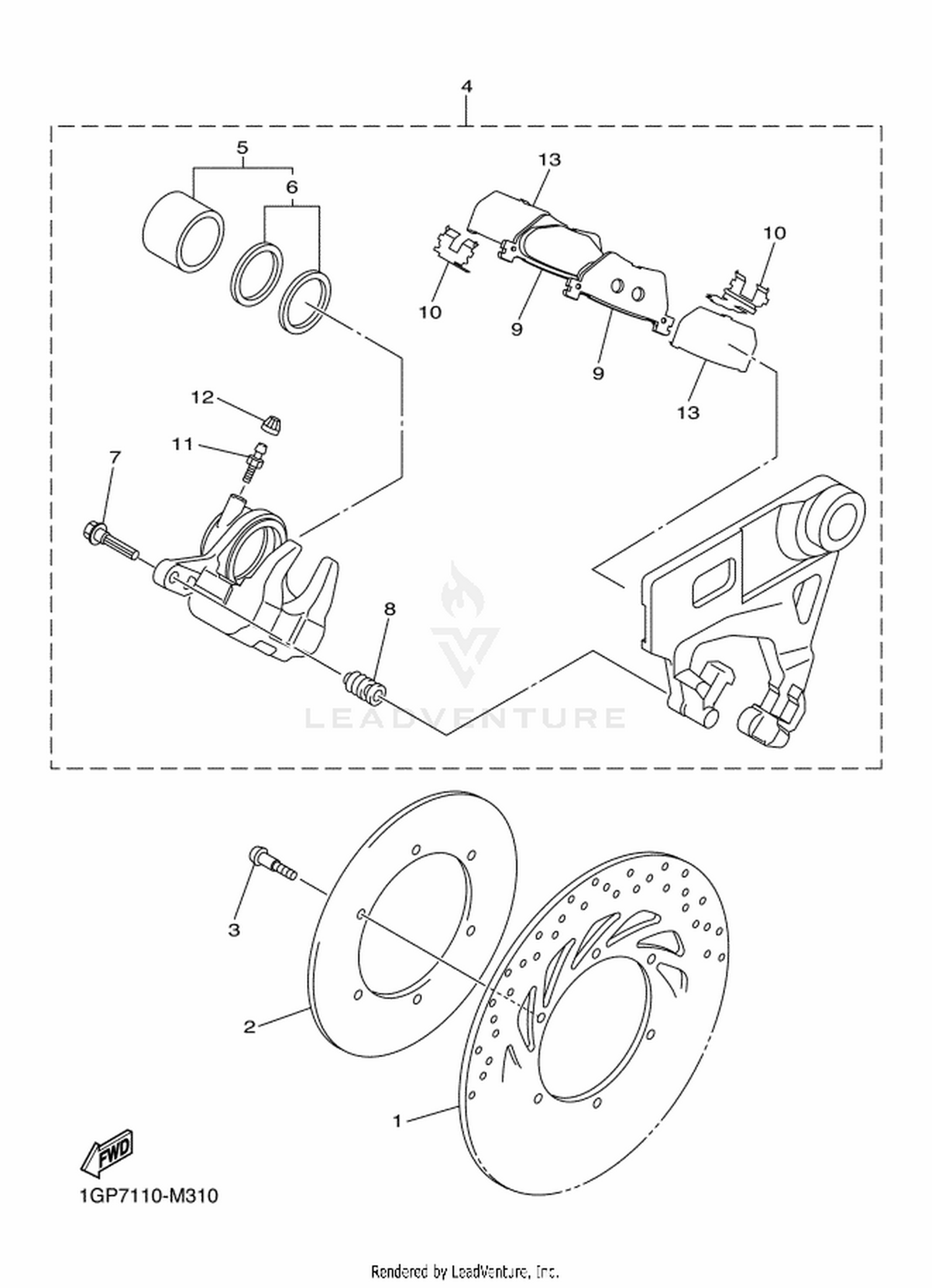 31 REAR BRAKE CALIPER