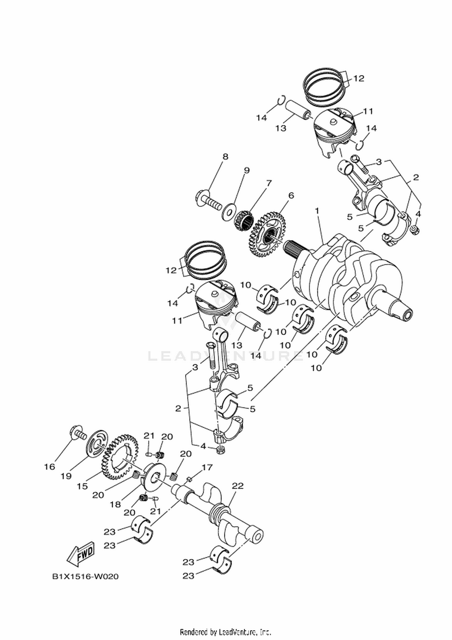 02 CRANKSHAFT & PISTON