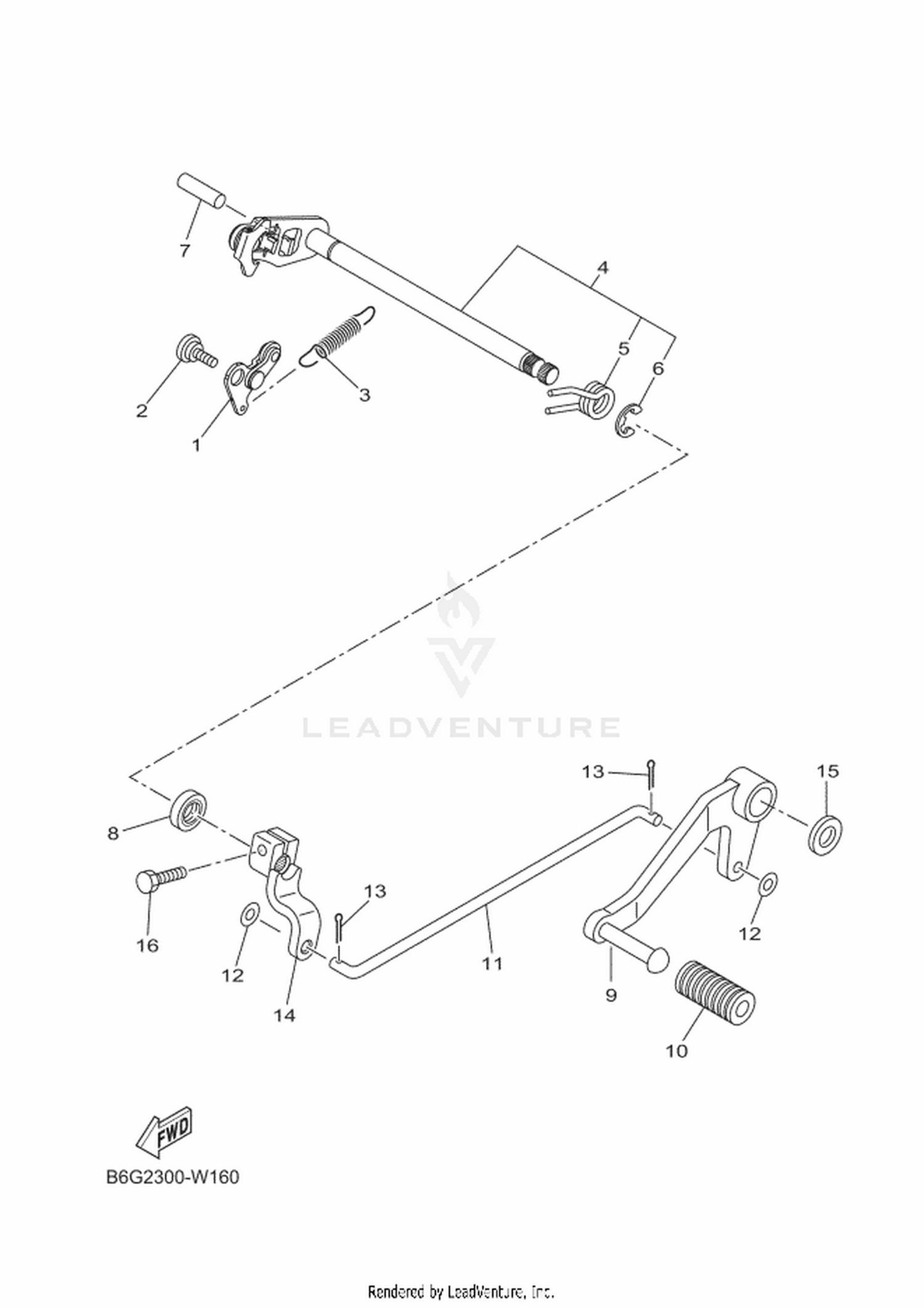 16 SHIFT SHAFT