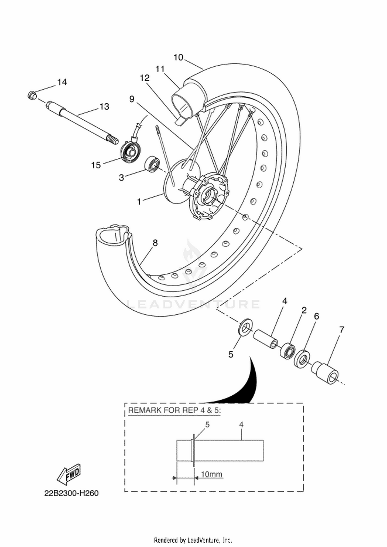 26 FRONT WHEEL