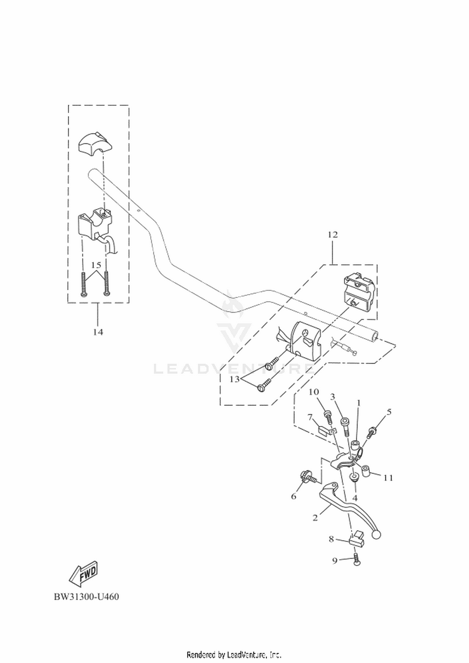 46 HANDLE SWITCH  LEVER