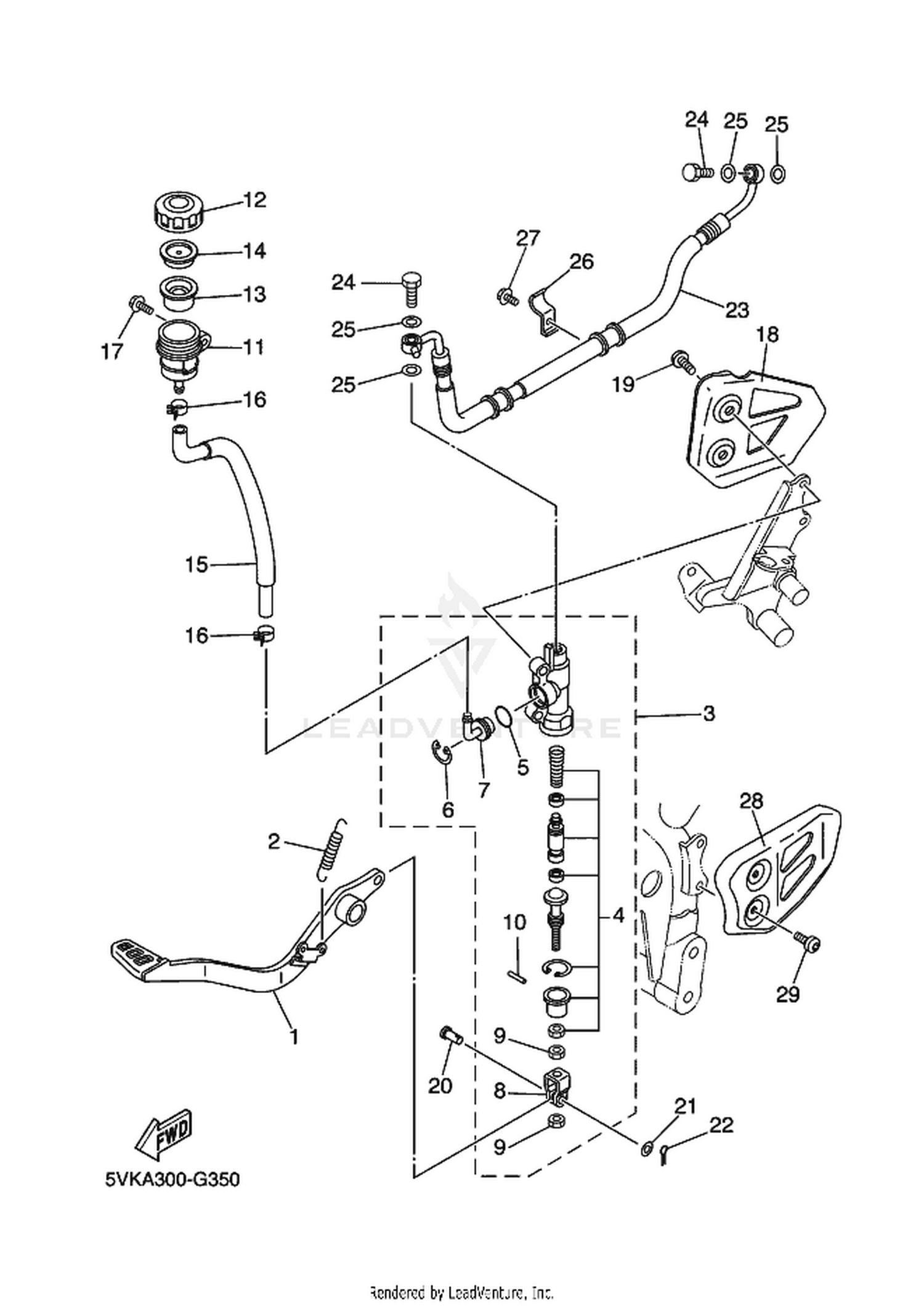 35 REAR MASTER CYLINDER
