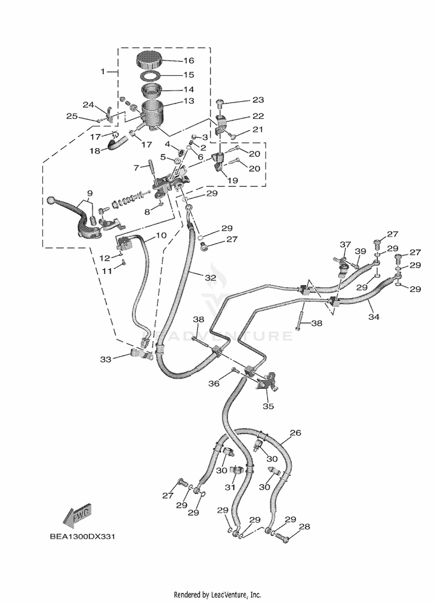 34 FRONT MASTER CYLINDER