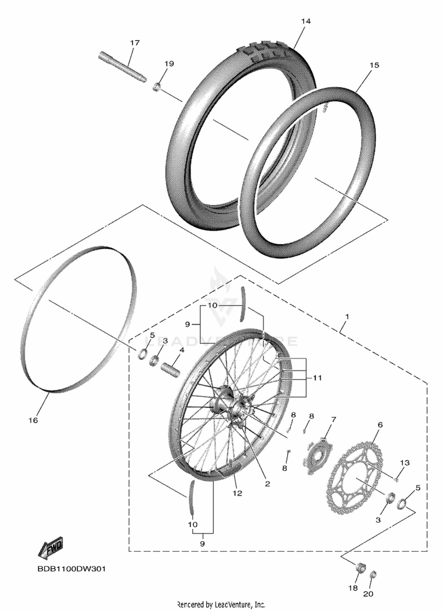 30 FRONT WHEEL